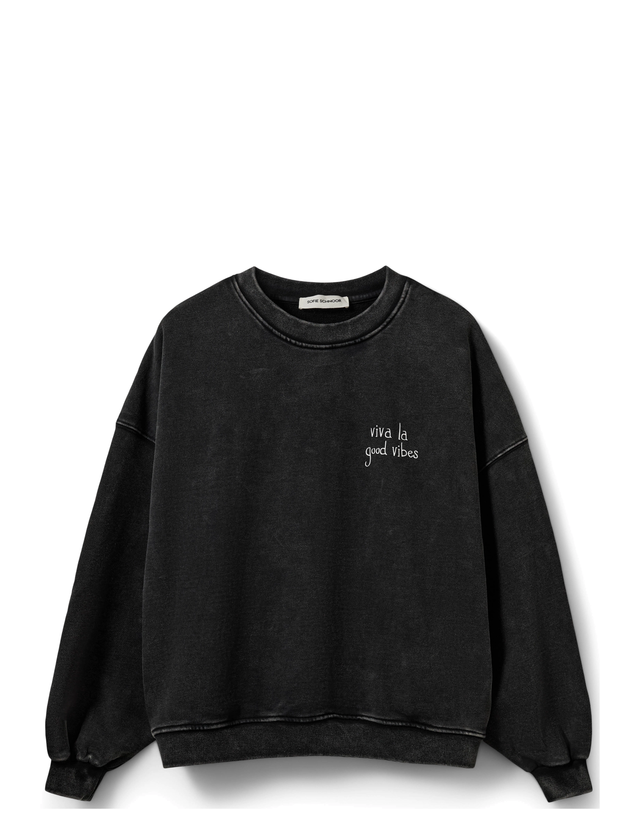Sofie Schnoor PAROSSW OVERSIZED SWEATSHIRT - Sweatshirts - WASHED BLACK / black