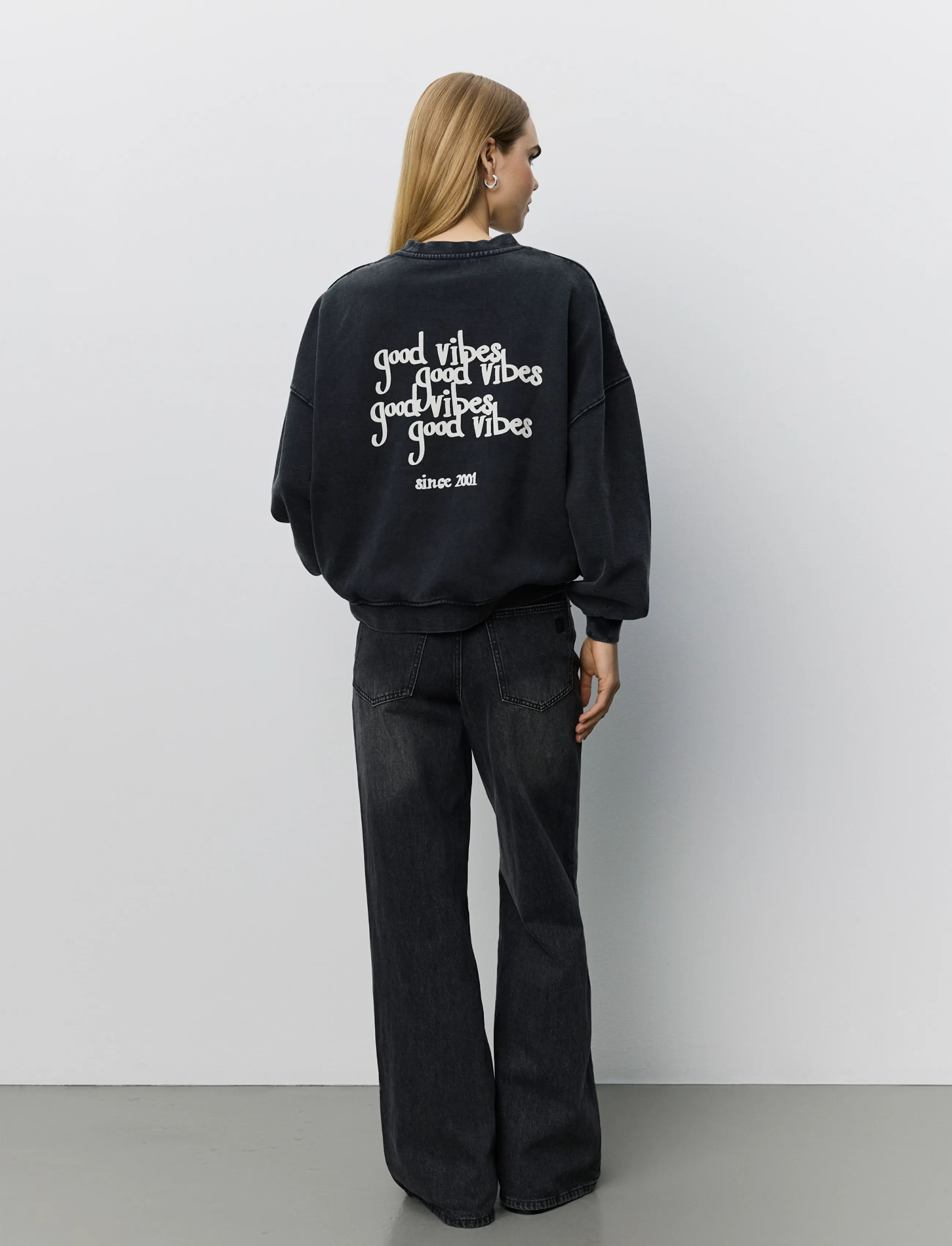 Sofie Schnoor - PAROSSW OVERSIZED SWEATSHIRT - washed black - 5
