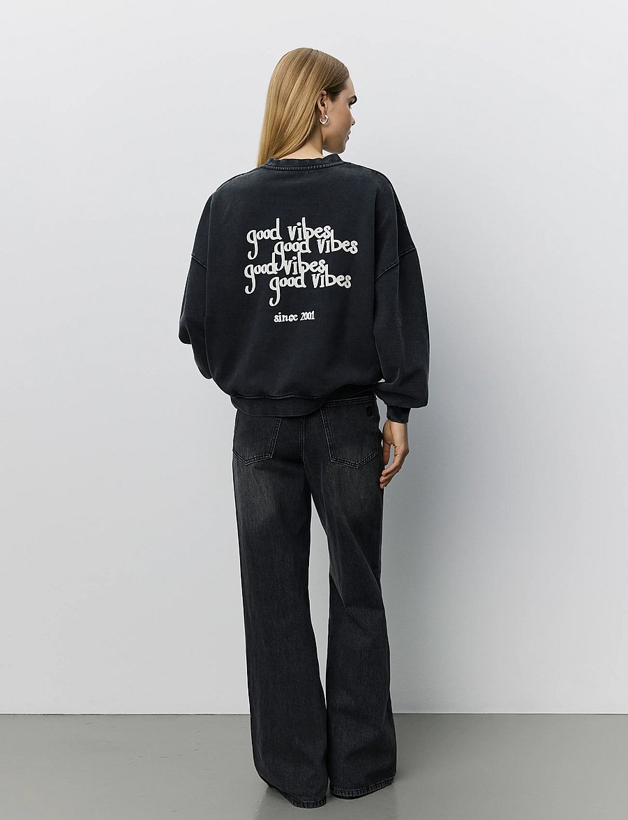 Sofie Schnoor - PAROSSW OVERSIZED SWEATSHIRT - washed black - 5