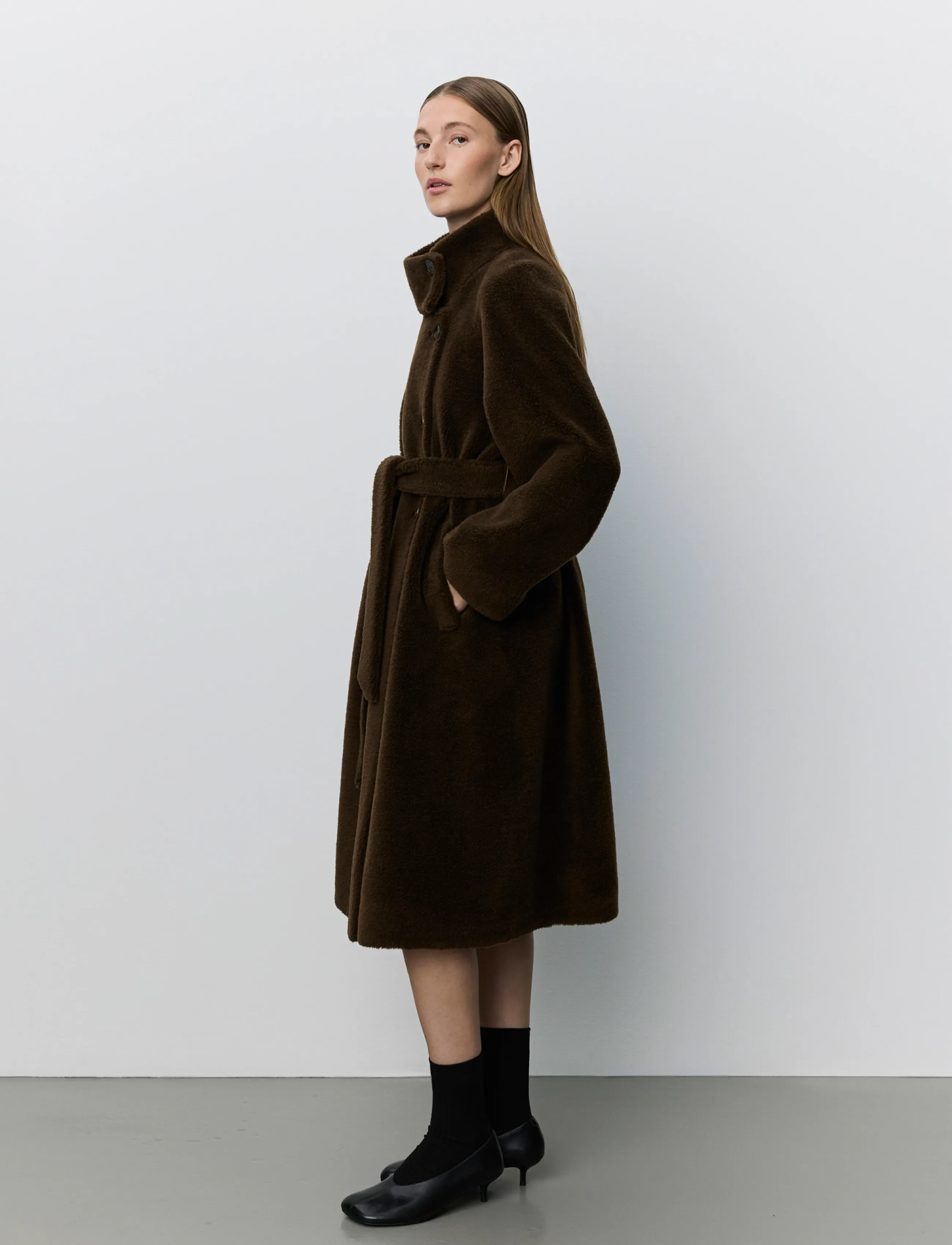 Sofie Schnoor Margitsw Wool Fur Coat pälskappa dam – bild 2