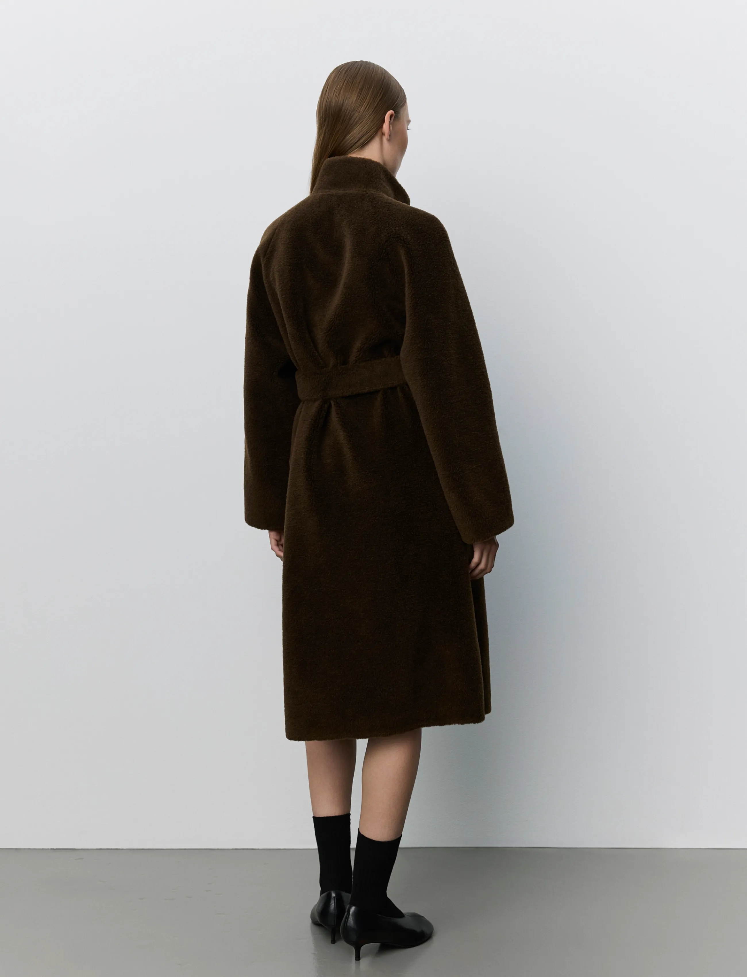 Sofie Schnoor Margitsw Wool Fur Coat pälskappa dam – bild 3