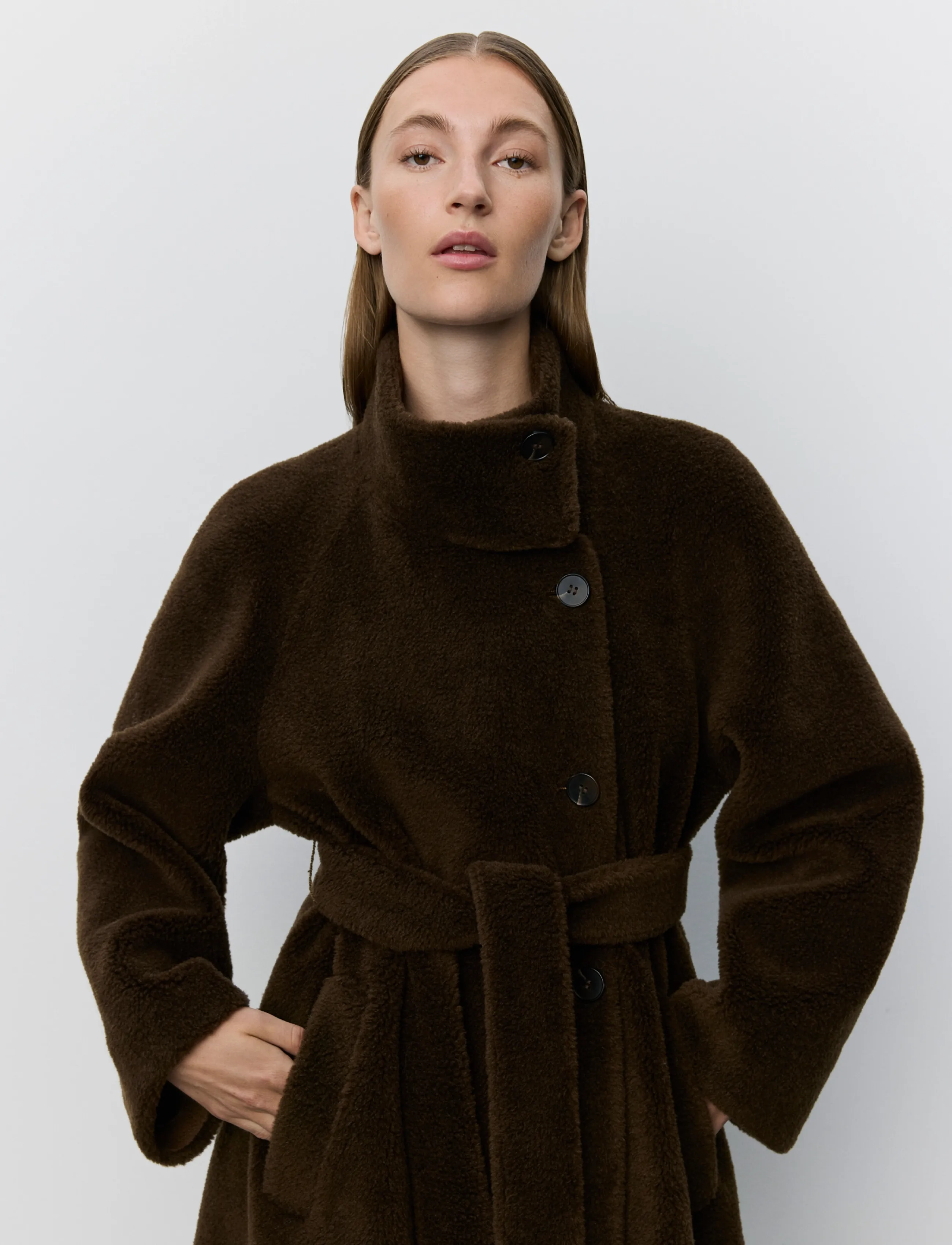 Sofie Schnoor Margitsw Wool Fur Coat pälskappa dam – bild 4