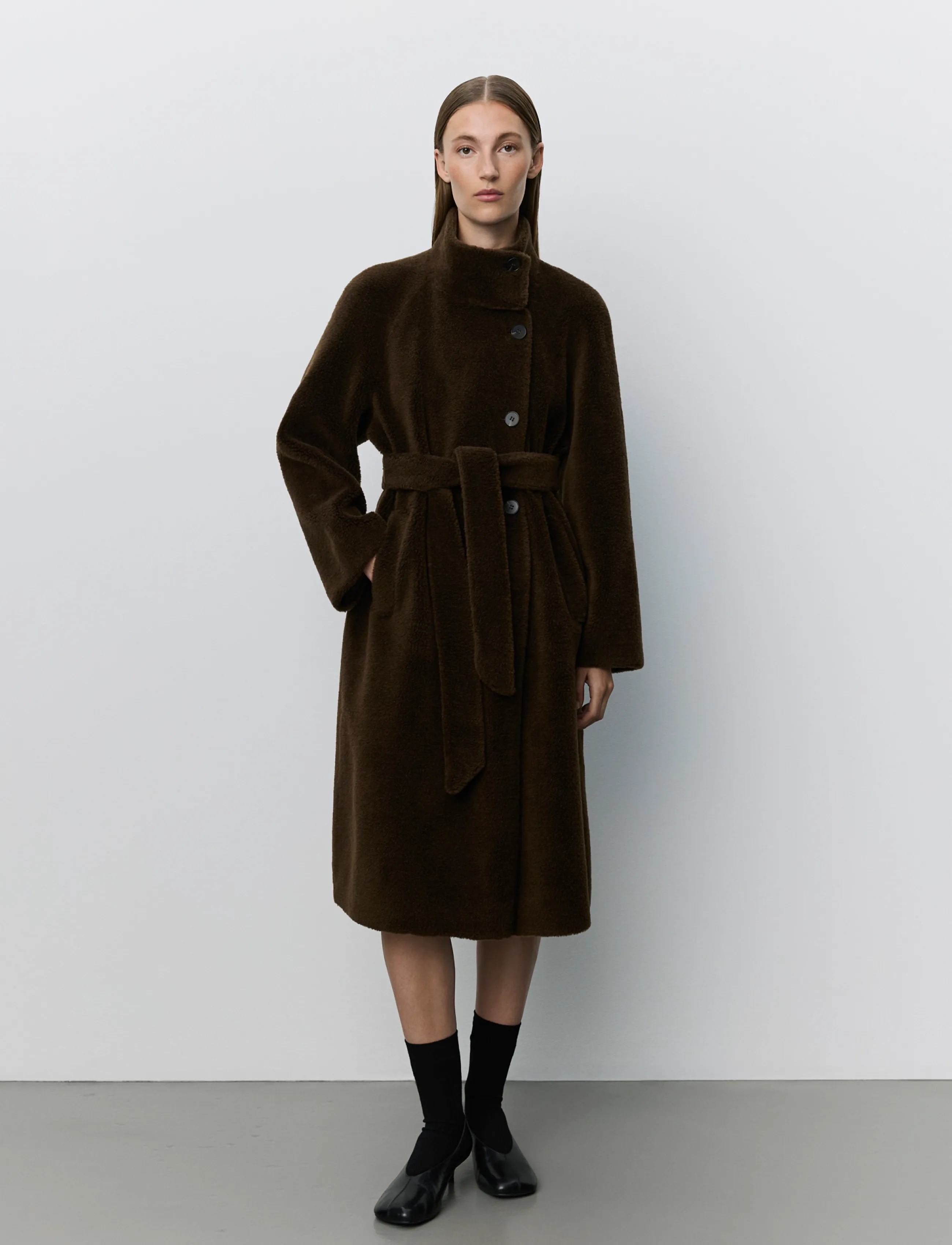 Sofie Schnoor Margitsw Wool Fur Coat pälskappa dam – bild 7