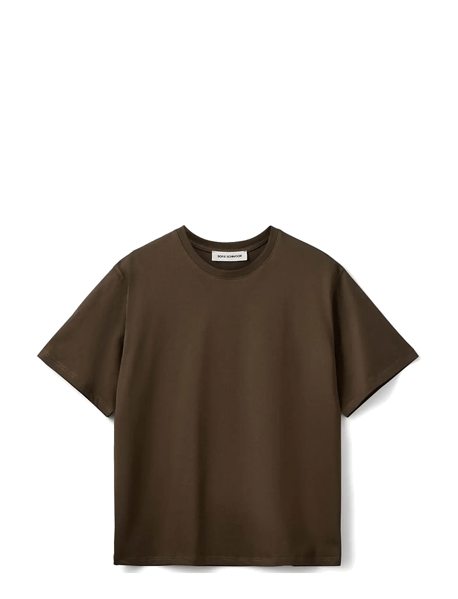 Sofie Schnoor - MAESW OVERSIZED T-SHIRT - t-shirts - intense brown - 1