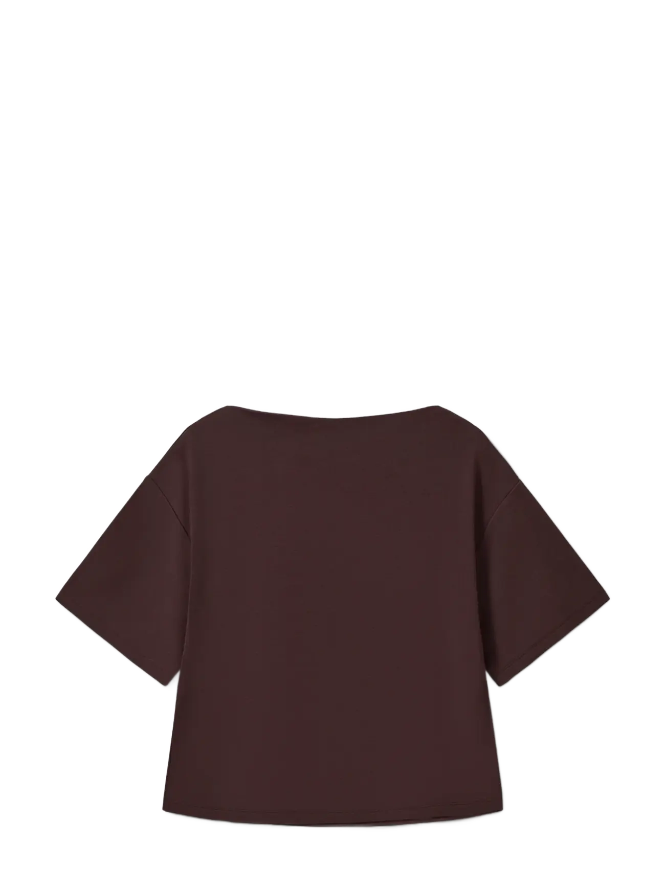Sofie Schnoor - TEASW BOATNECK T-SHIRT - dark brown - 1