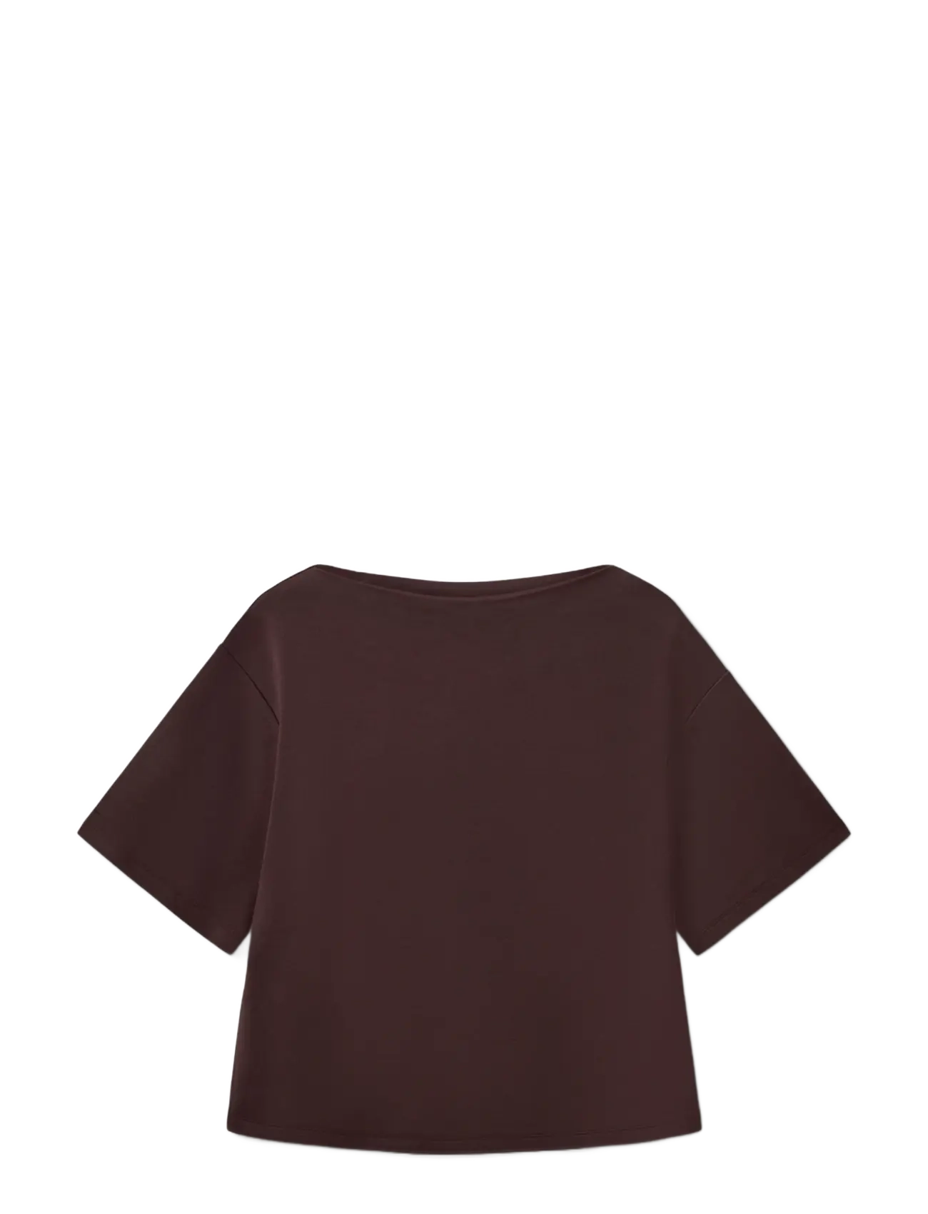 Sofie Schnoor - TEASW BOATNECK T-SHIRT - dark brown - 2