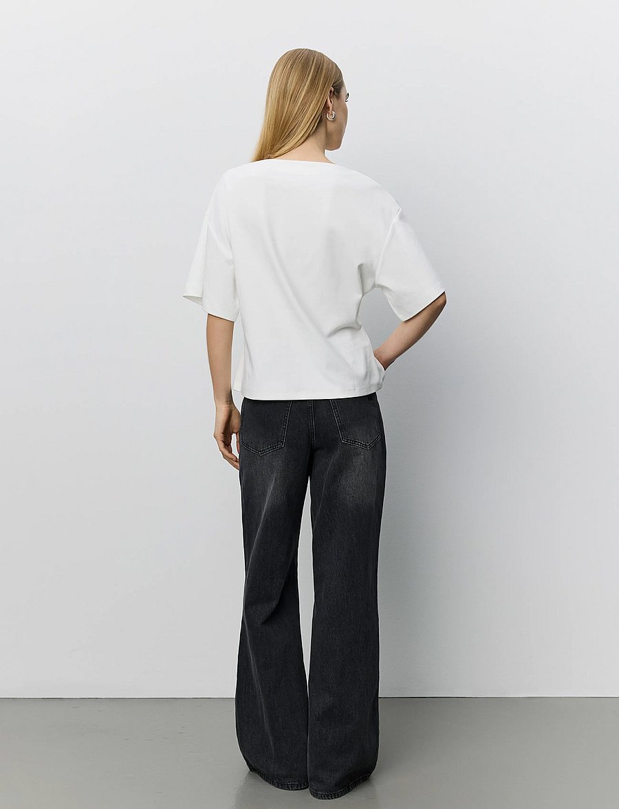 Sofie Schnoor - TEASW BOATNECK T-SHIRT - t-shirts - off white - 3