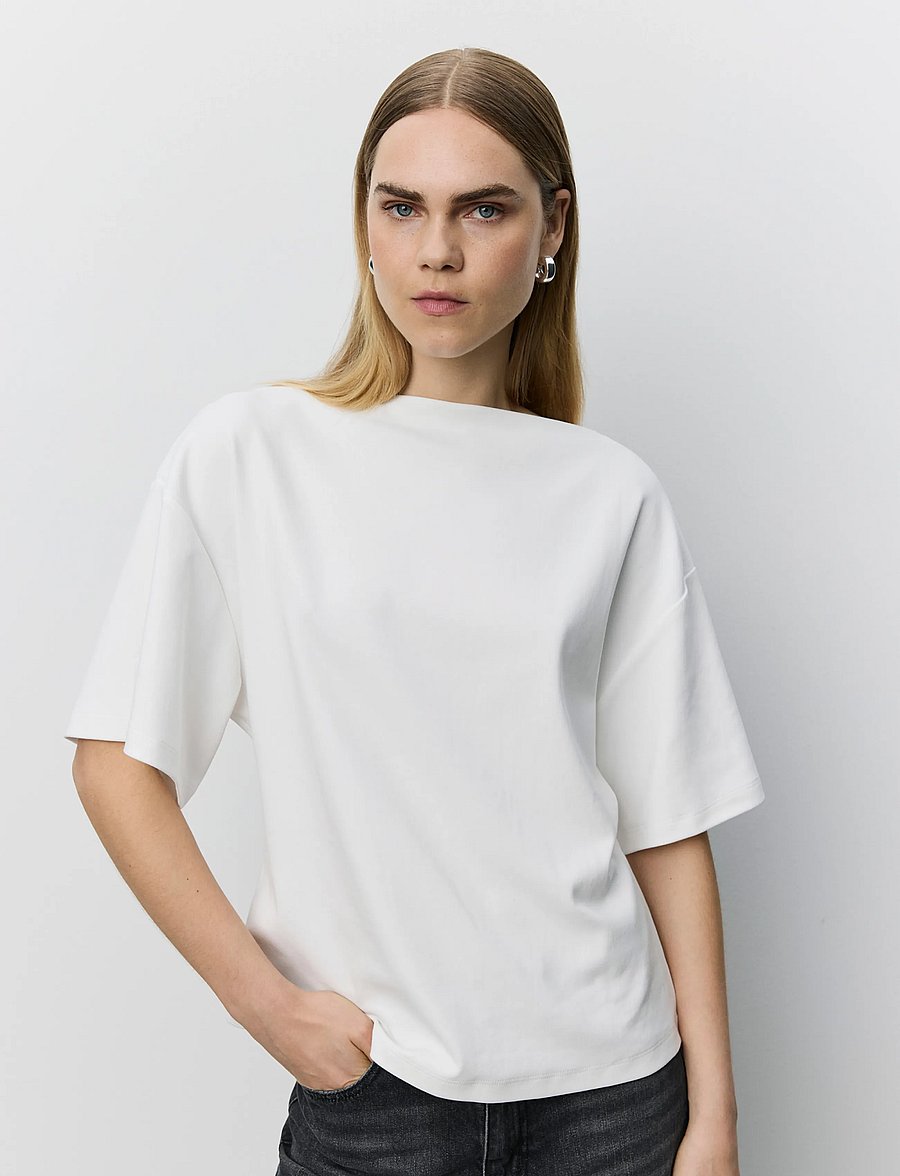 Sofie Schnoor - TEASW BOATNECK T-SHIRT - t-shirts - off white - 0