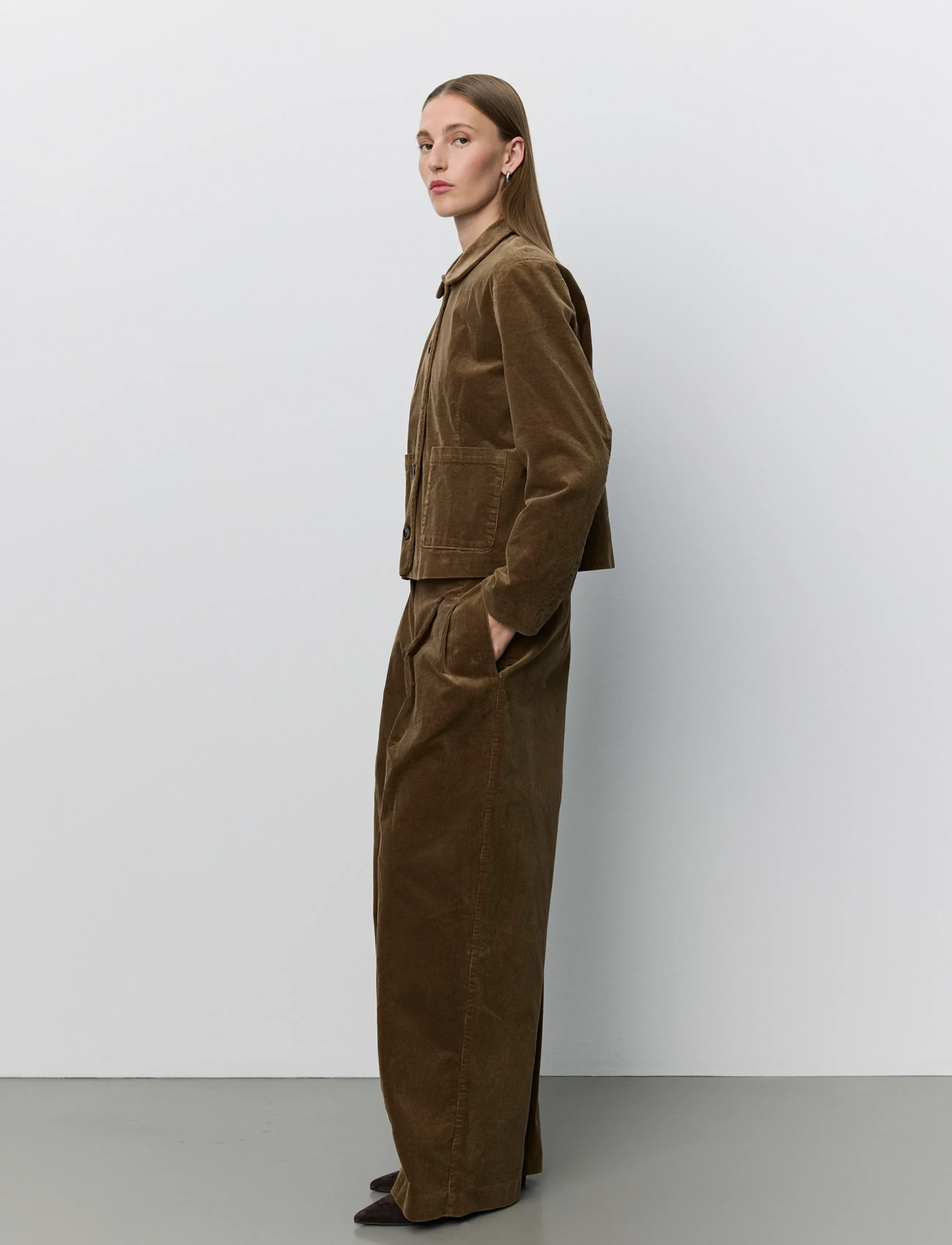 Sofie Schnoor - ZURISW CORDUROY JACKET - forårsjakker - brown - 4