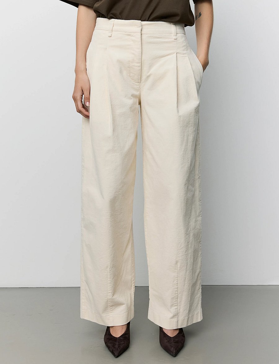 Sofie Schnoor - CORLIESW CORDUROY TROUSERS - fløjlsbukser - off white - 0