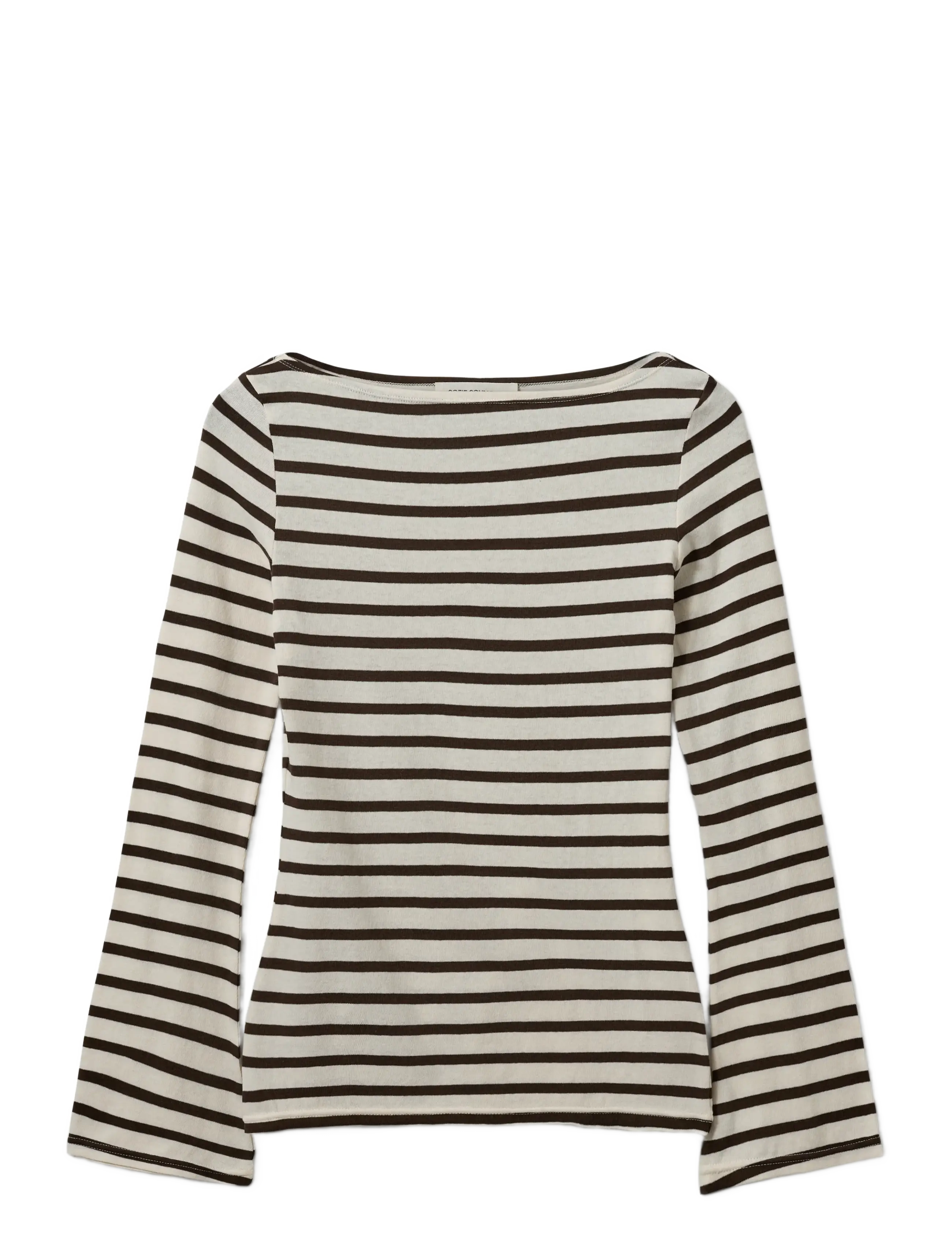 Sofie Schnoor CECESW LONG-SLEEVE T-SHIRT - T-Shirts & Tops - BROWN STRIPED / brown