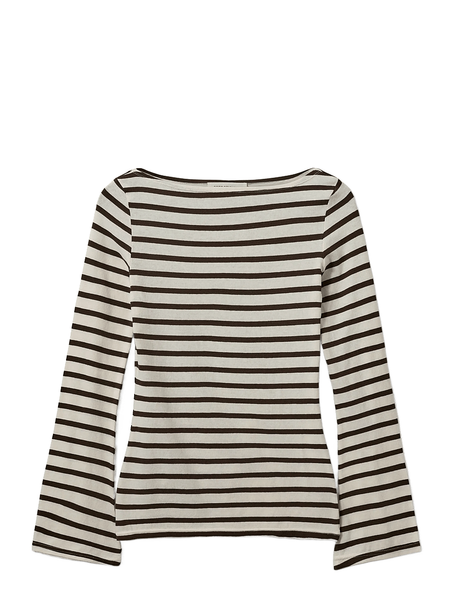 Sofie Schnoor - CECESW LONG-SLEEVE T-SHIRT - brown striped - 1