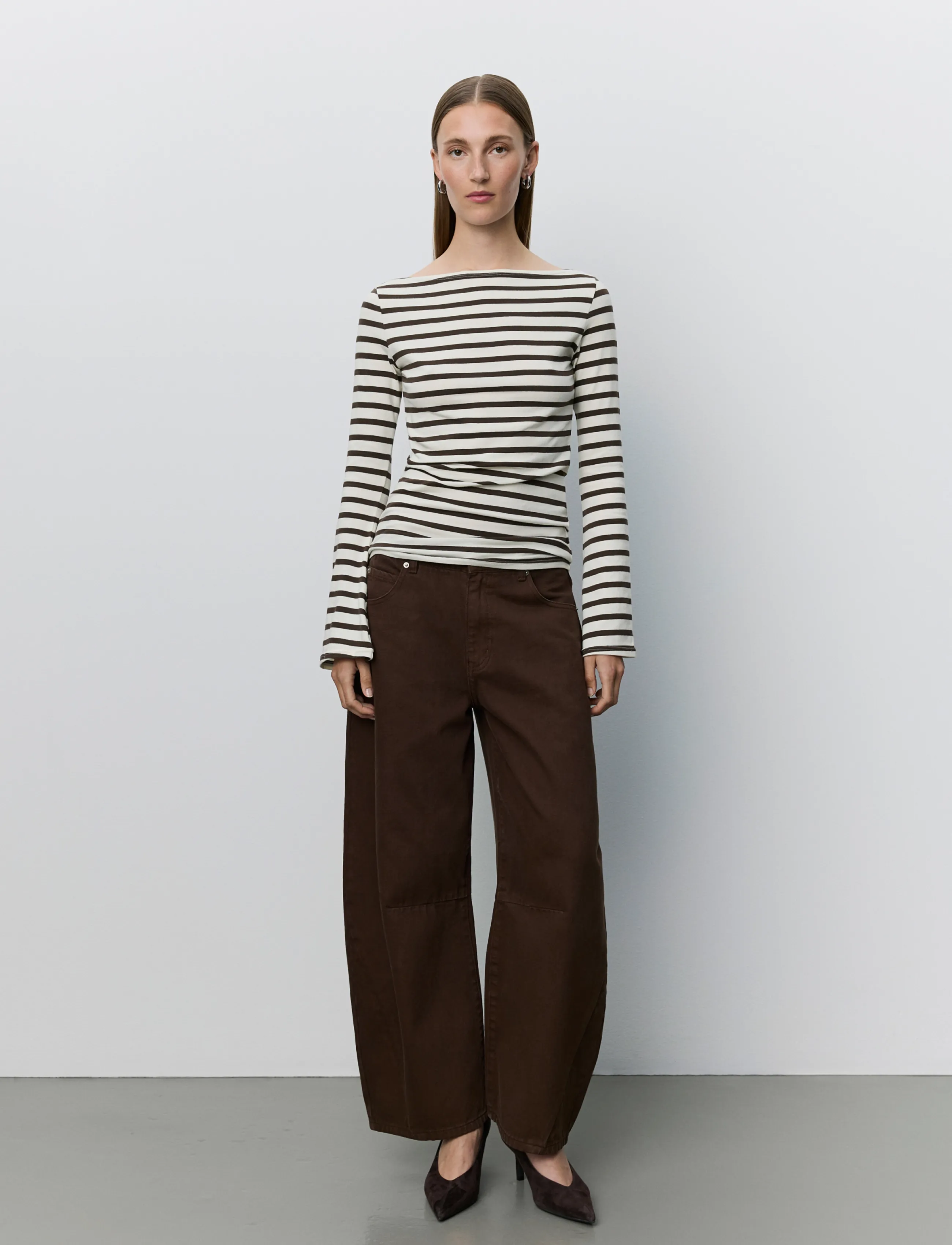 Sofie Schnoor - CECESW LONG-SLEEVE T-SHIRT - brown striped - 3