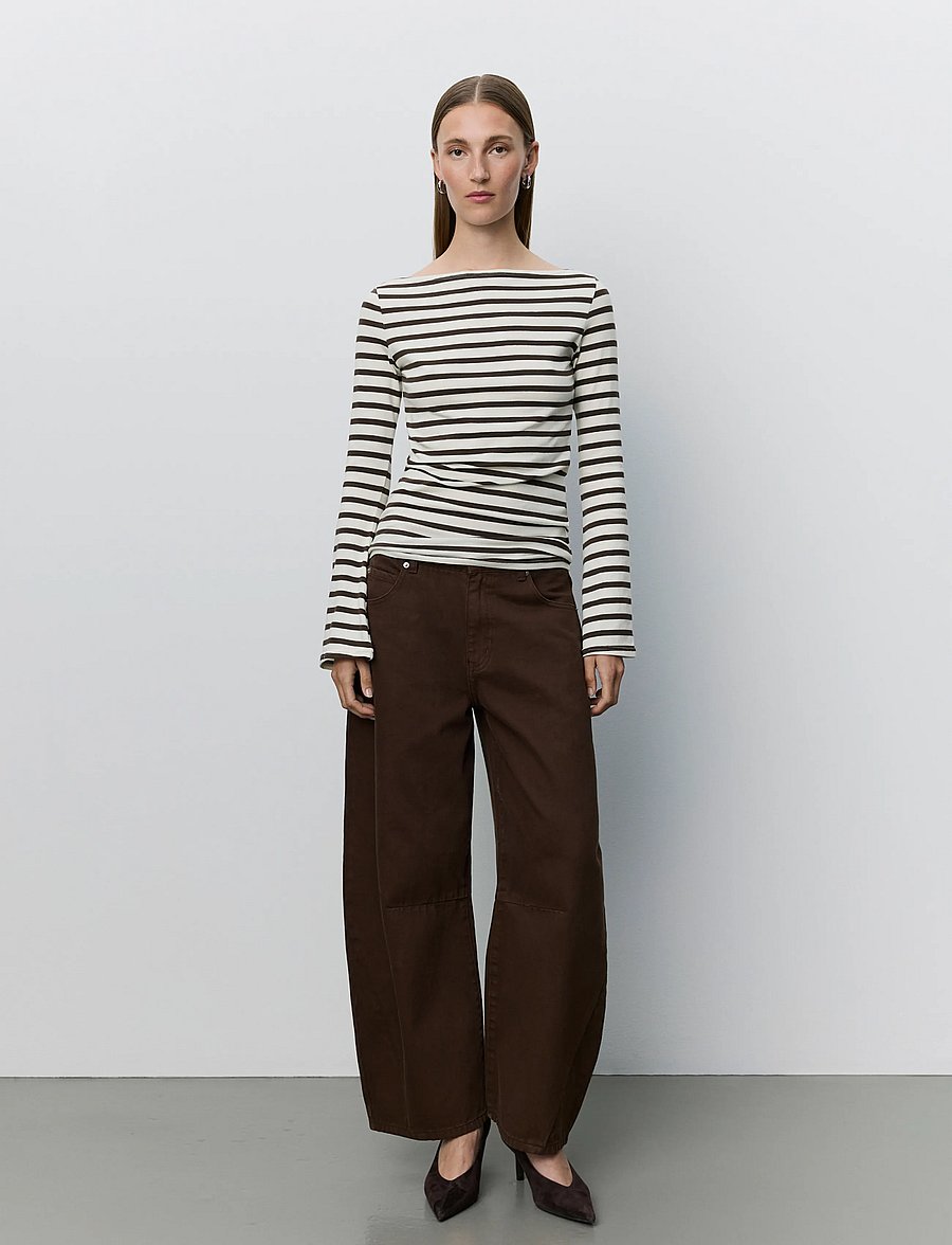 Sofie Schnoor - CECESW LONG-SLEEVE T-SHIRT - brown striped - 3