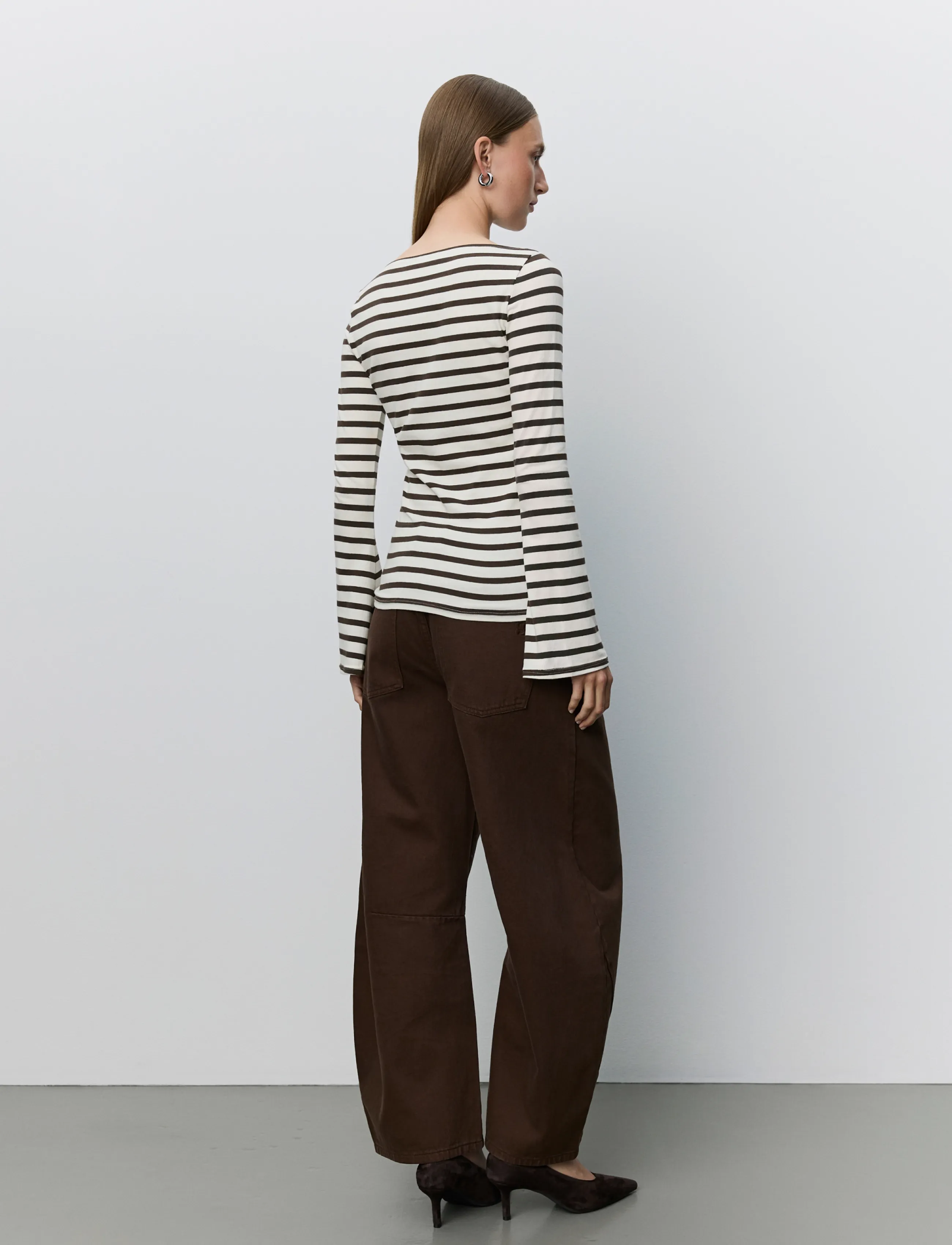 Sofie Schnoor - CECESW LONG-SLEEVE T-SHIRT - brown striped - 4