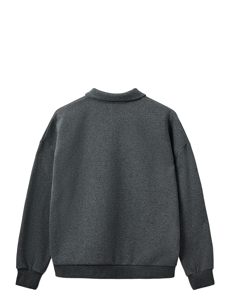 Sofie Schnoor - LUMESW POLO SWEATSHIRT - dark grey melange - 2