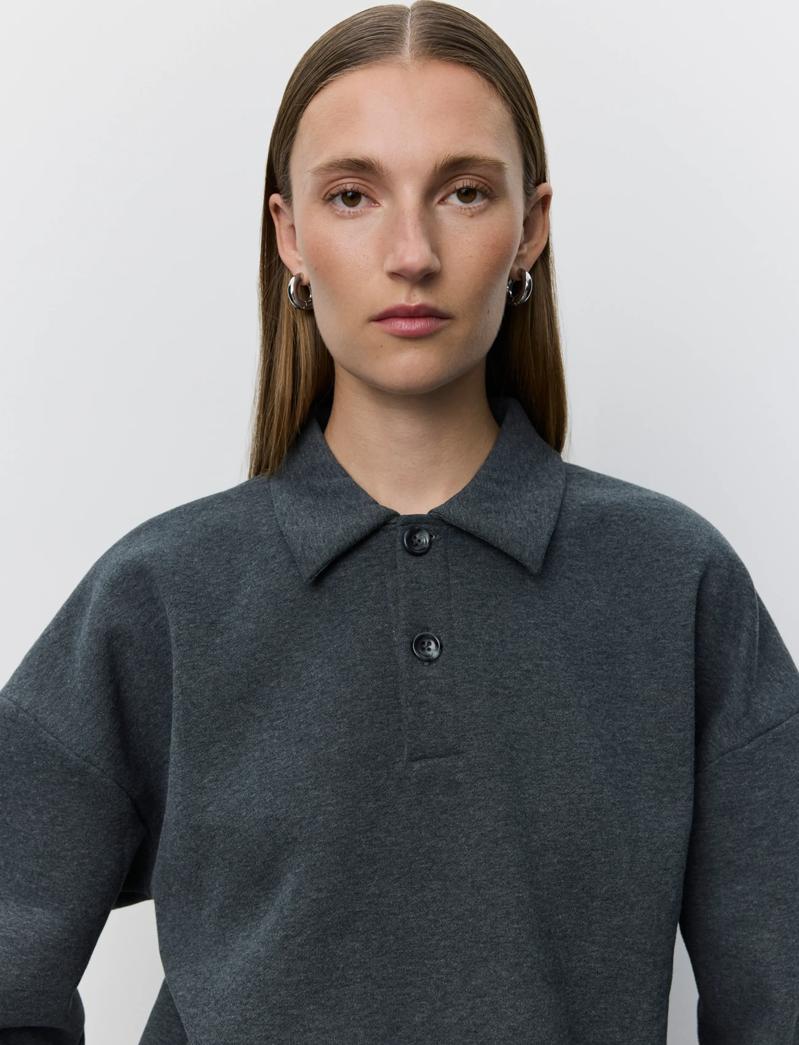 Lumesw Oversized Polo Sweatshirt