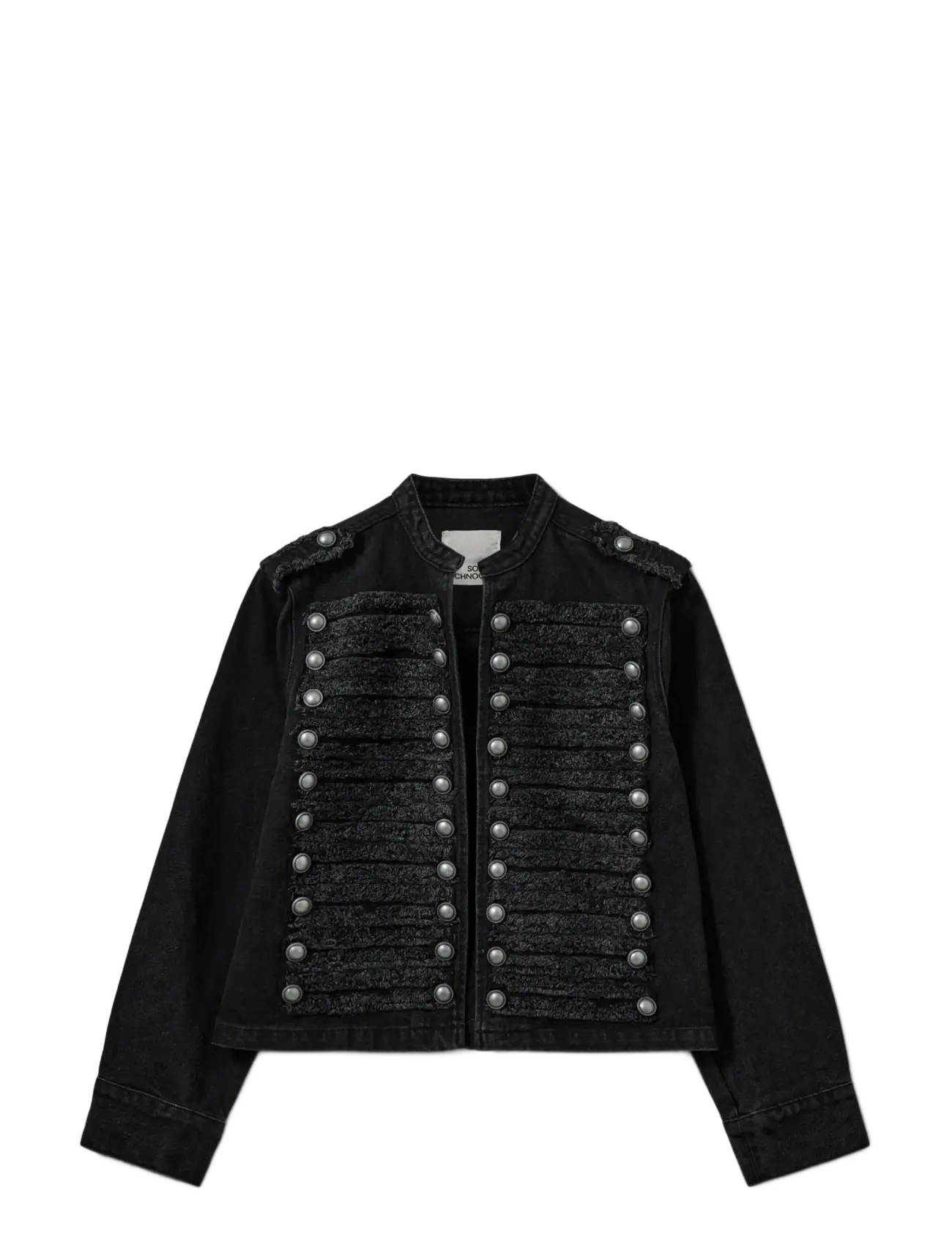 Sofie Schnoor - VALETTESW DENIM HUSSAR JACKET - washed black - 1