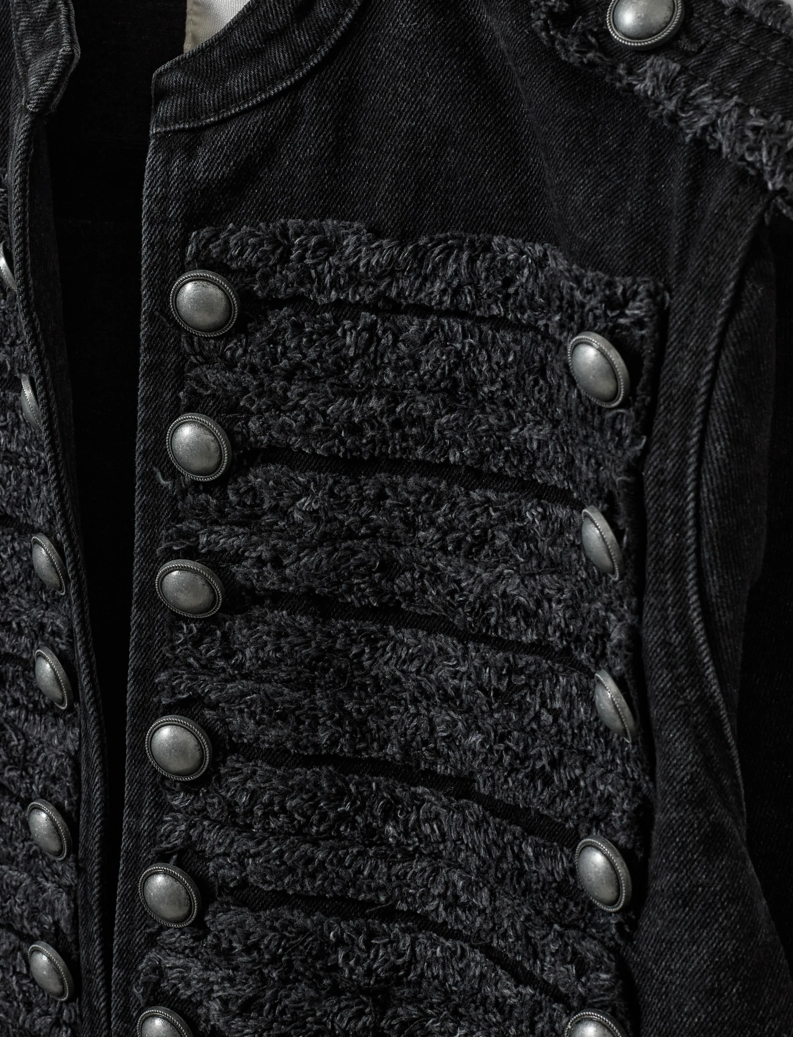 Sofie Schnoor - VALETTESW DENIM HUSSAR JACKET - washed black - 5
