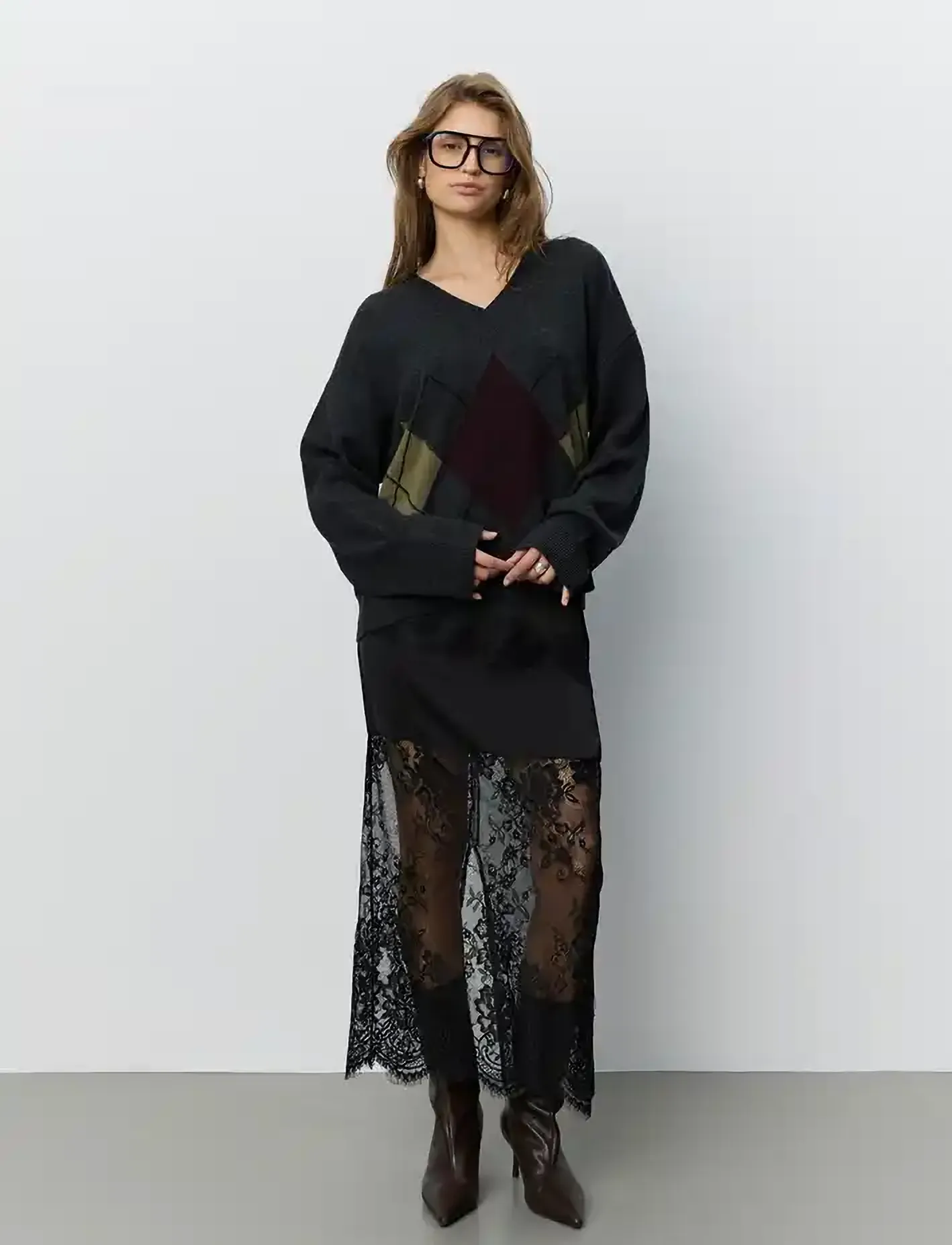 Selenesw Satin Maxi Skirt
