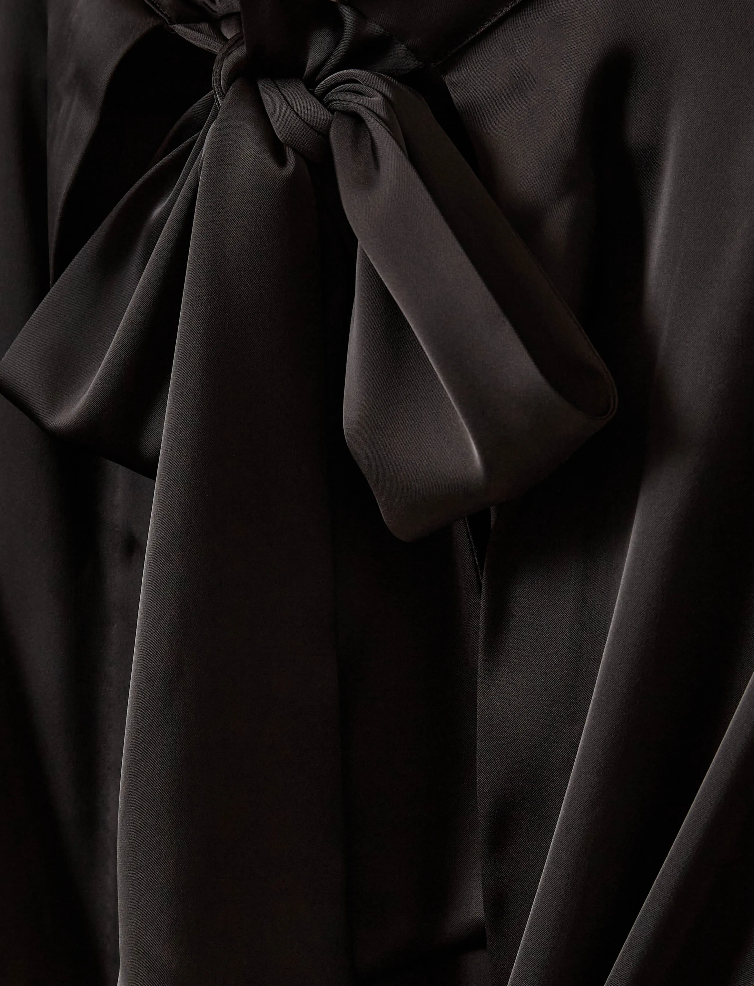 Sofie Schnoor - AMBERSW SATIN BLOUSE - long sleeved blouses - black - 3