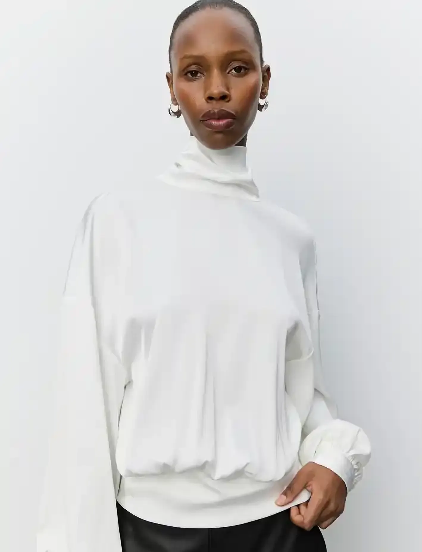 Sofie Schnoor - AMBERSW SATIN BLOUSE - langärmelige blusen - off white - 0