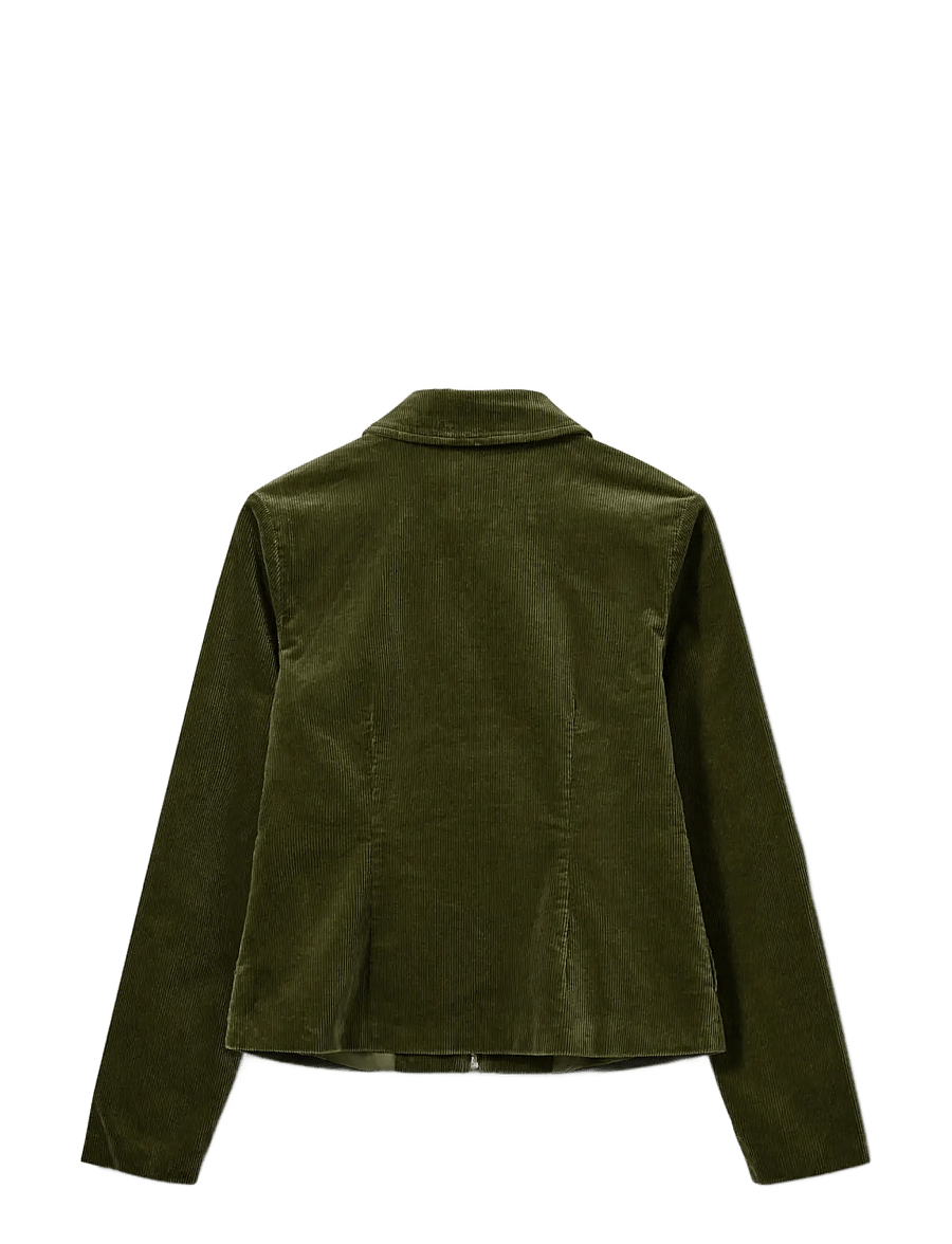 Sofie Schnoor - PRIELLASW FITTED CORDUROY JACKET - light jackets - olive green - 2