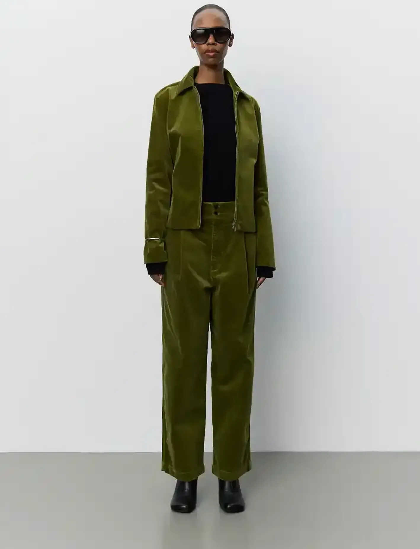 Sofie Schnoor - PRIELLASW FITTED CORDUROY JACKET - olive green - 3