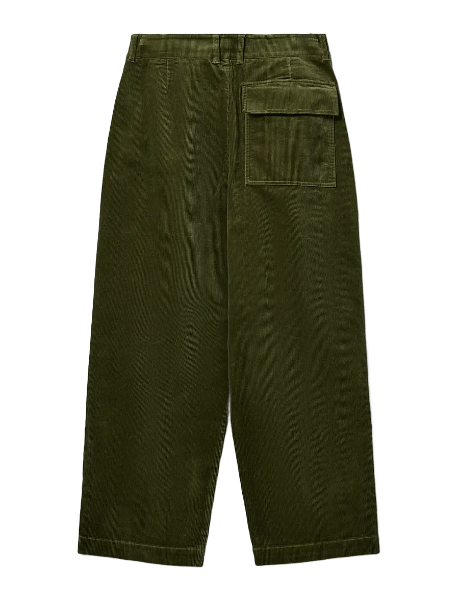 Sofie Schnoor - WORASW BAGGY CORDUROY TROUSERS - manchesterbyxor - olive green - 2