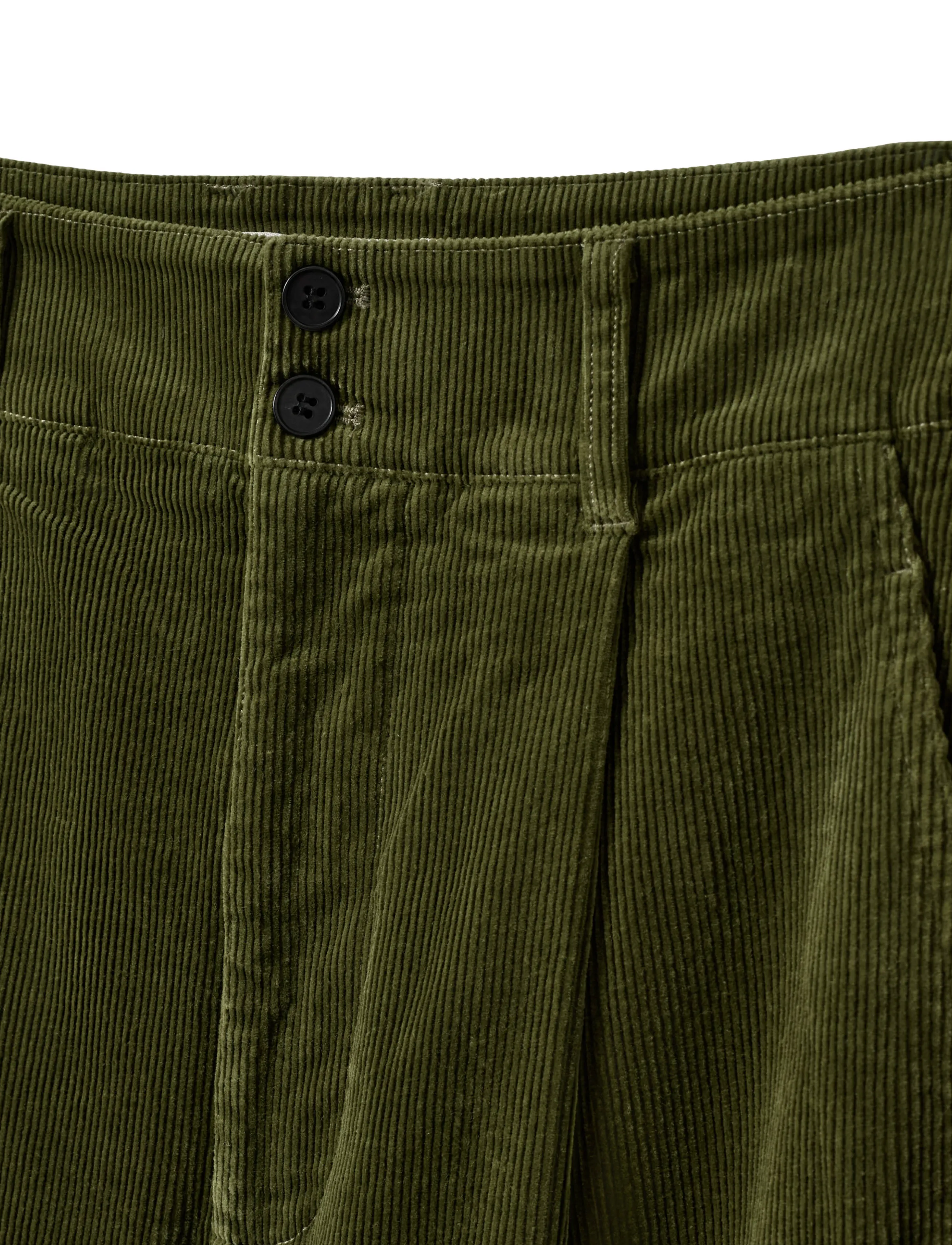Sofie Schnoor - WORASW BAGGY CORDUROY TROUSERS - manchesterbyxor - olive green - 5