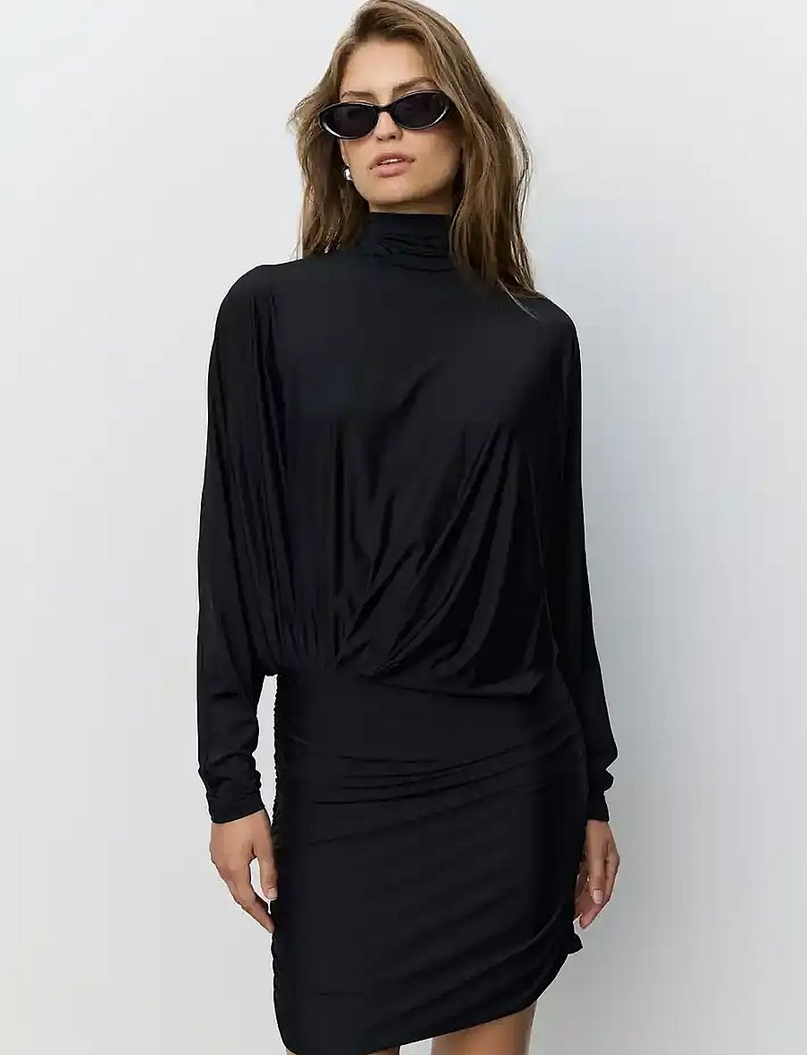 Sofie Schnoor - BATANASW MINI DRESS - korta klänningar - black - 0
