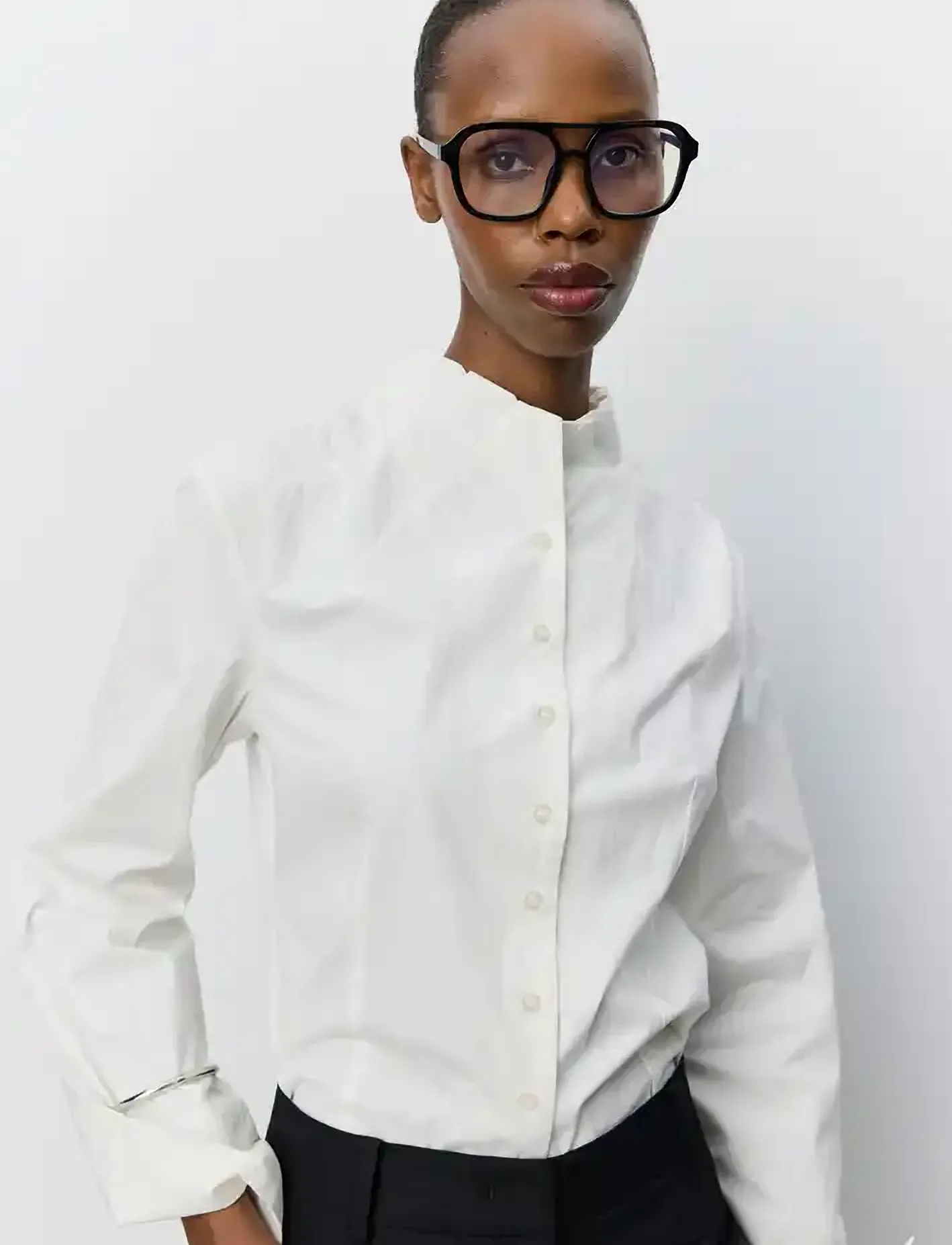 Sofie Schnoor EDENSW FITTED SHIRT - Hemden - OFF WHITE / cream