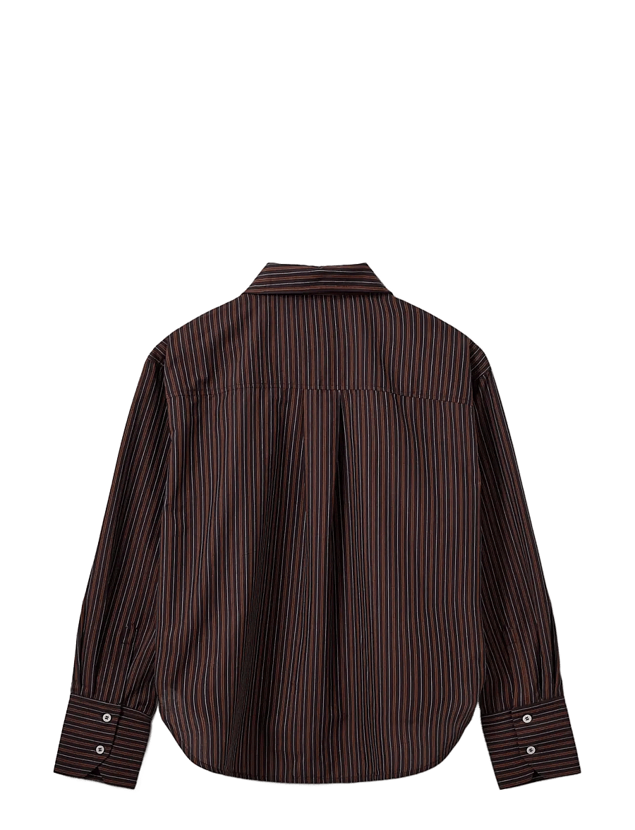 Sofie Schnoor - MASHASW STRIPED SHIRT - langärmlige hemden - dark plum - 2