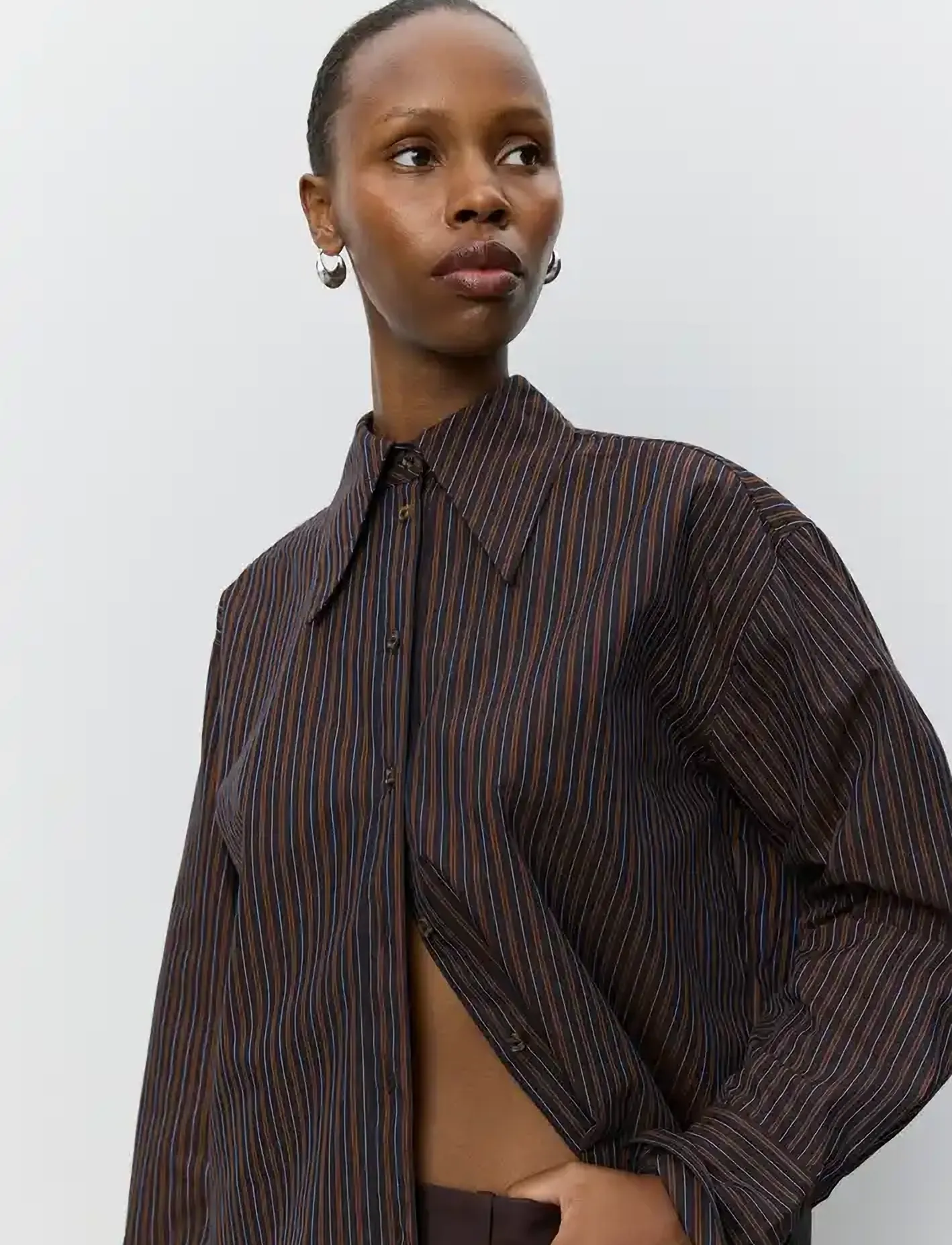 Sofie Schnoor MASHASW STRIPED SHIRT - Hemden - DARK PLUM / burgundy