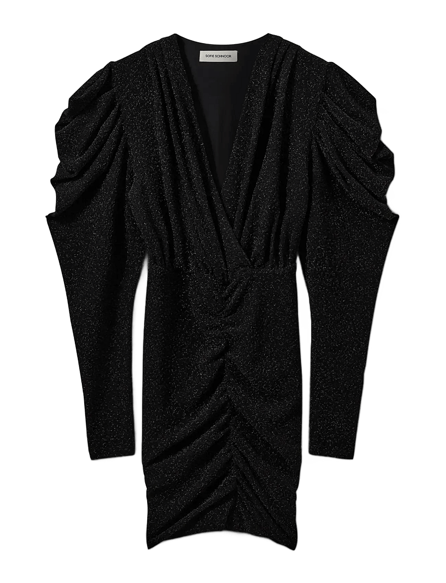Sofie Schnoor - ILYASW GLITTER DRESS - cocktailkjoler - black glitter - 1