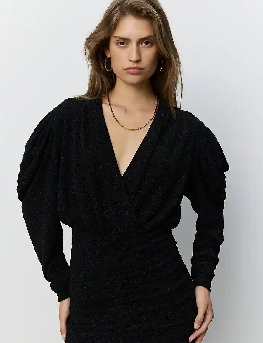 Sofie Schnoor - ILYASW GLITTER DRESS - cocktailkjoler - black glitter - 0