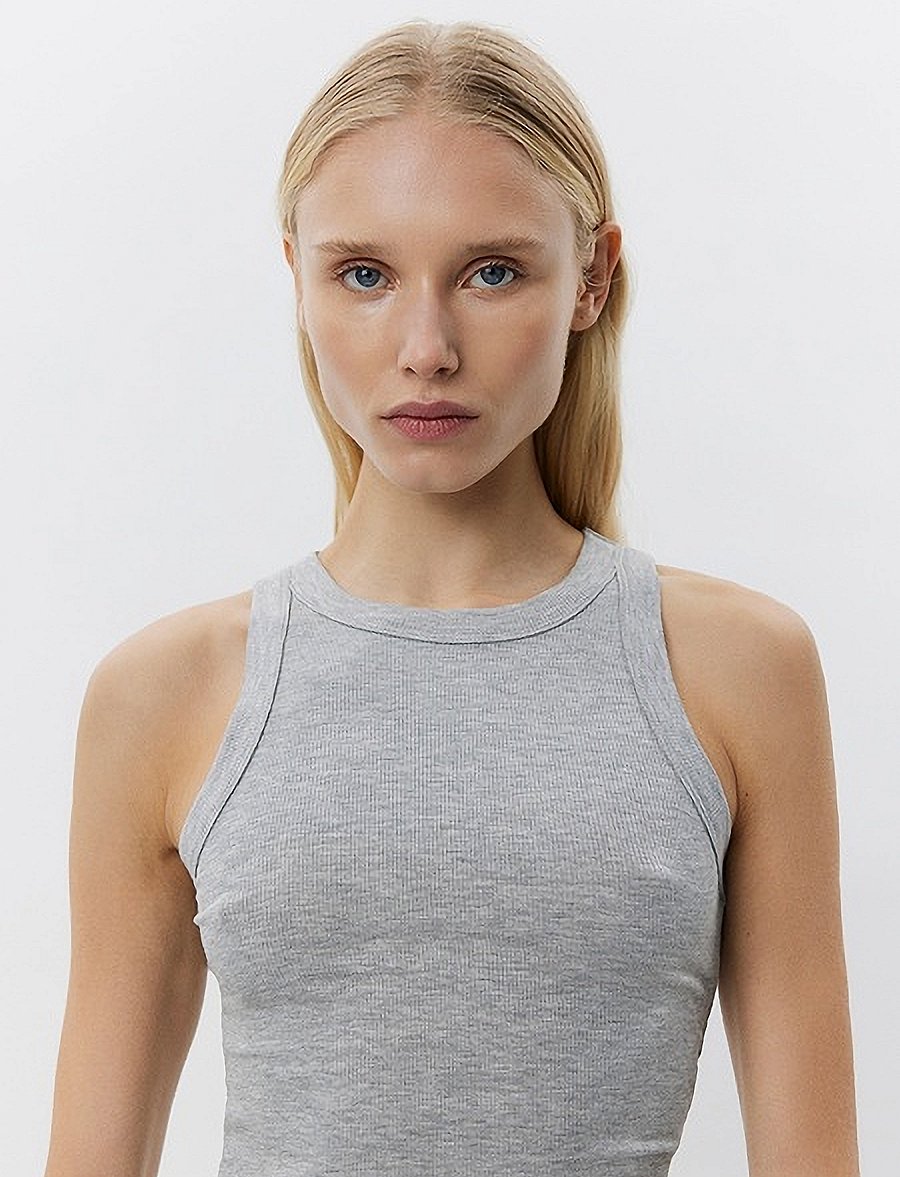 Sofie Schnoor - JULLIESW TOP - tank tops - grey mel - 3