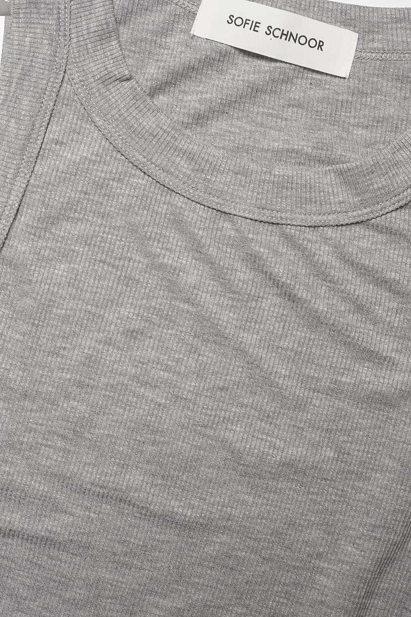 Sofie Schnoor - JULLIESW TOP - tanktops - grey mel - 4