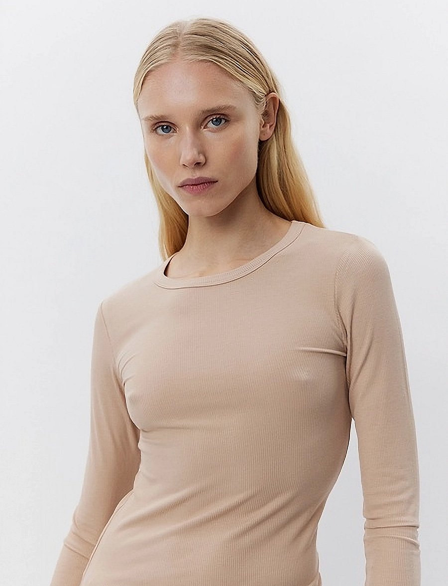 Sofie Schnoor - PETRICIASW T-SHIRT LONG SLEEVE - langärmlige tops - beige - 5