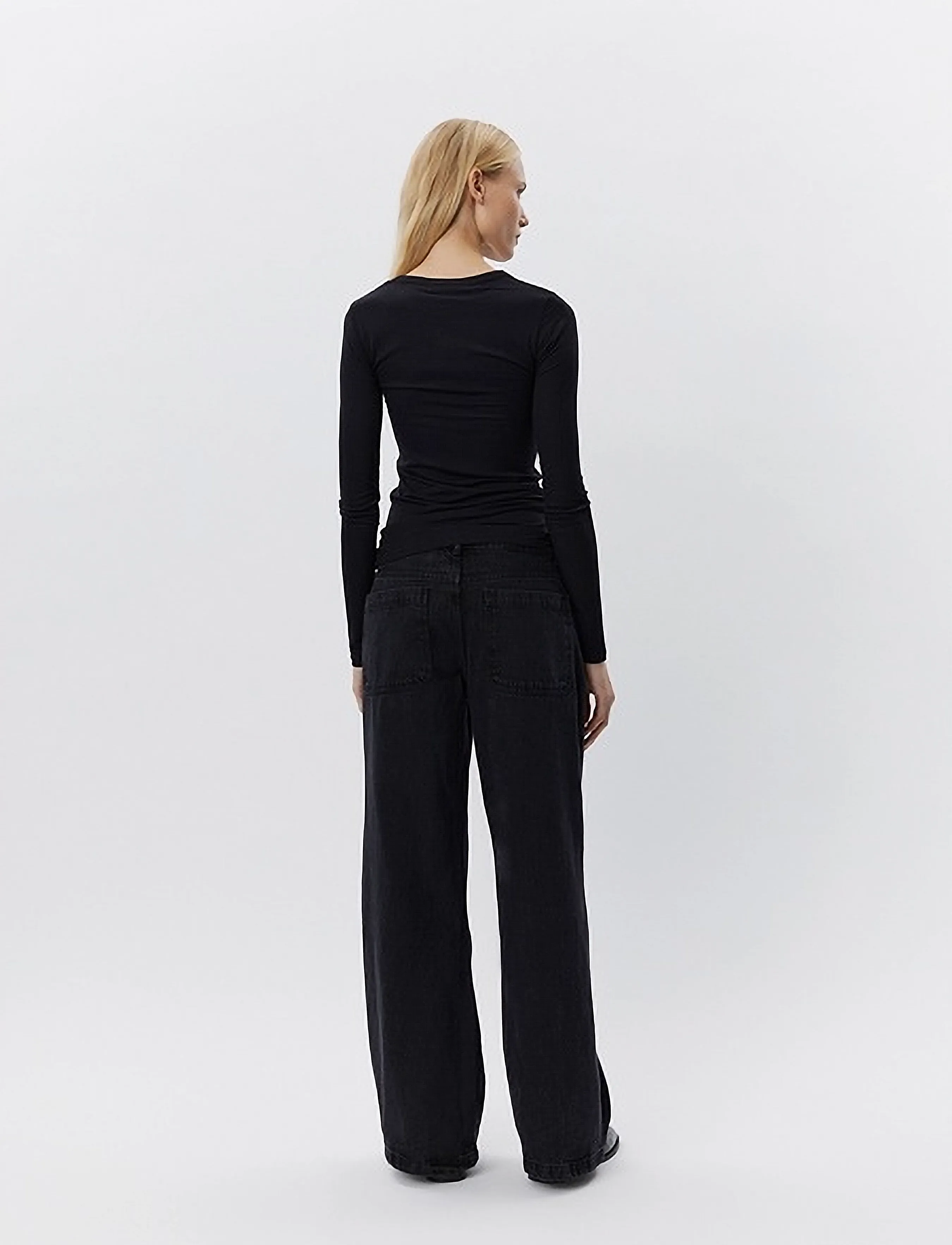Sofie Schnoor - PETRICIASW T-SHIRT LONG SLEEVE - langerma toppar - black - 5