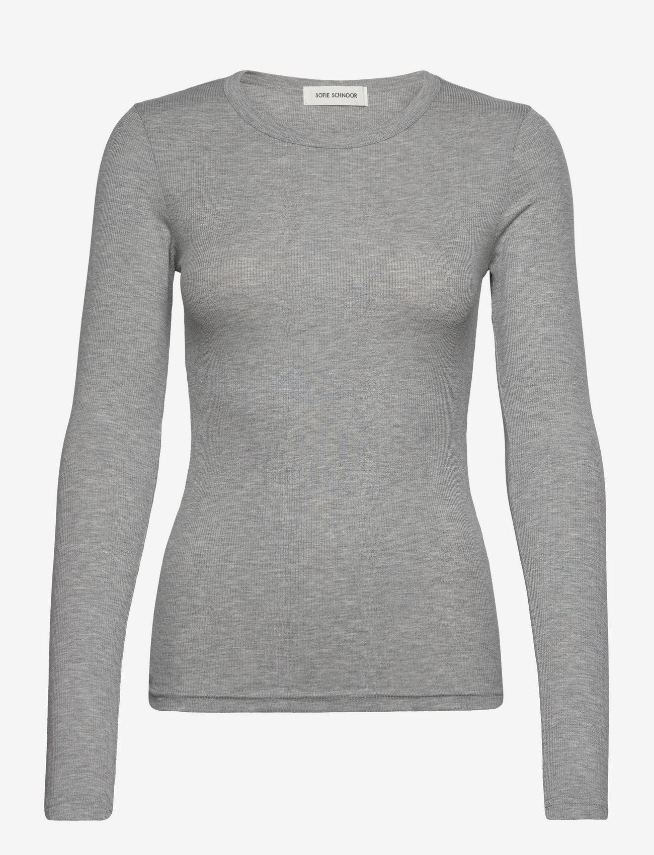 Sofie Schnoor - T-shirt long sleeve - laveste priser - grey mel - 0