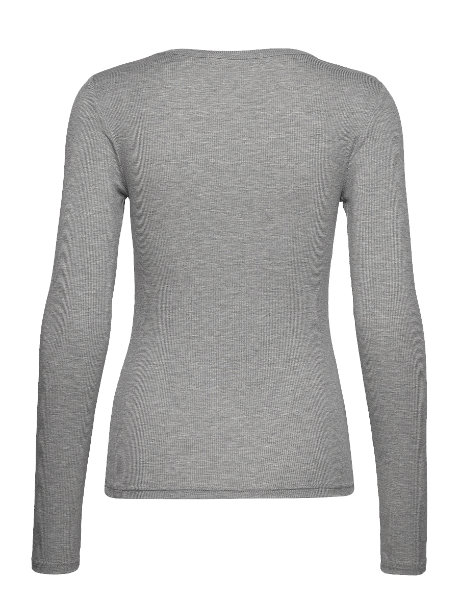 Sofie Schnoor - PETRICIASW T-SHIRT LONG SLEEVE - long-sleeved tops - grey mel - 2