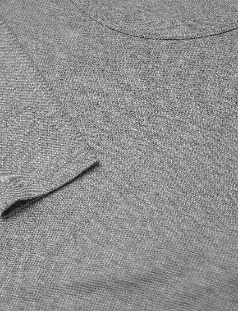 Sofie Schnoor - PETRICIASW T-SHIRT LONG SLEEVE - long-sleeved tops - grey mel - 4