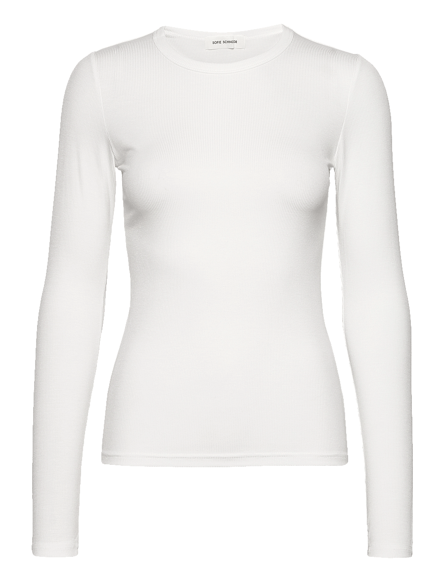 Sofie Schnoor - PETRICIASW T-SHIRT LONG SLEEVE - langärmlige tops - white - 1