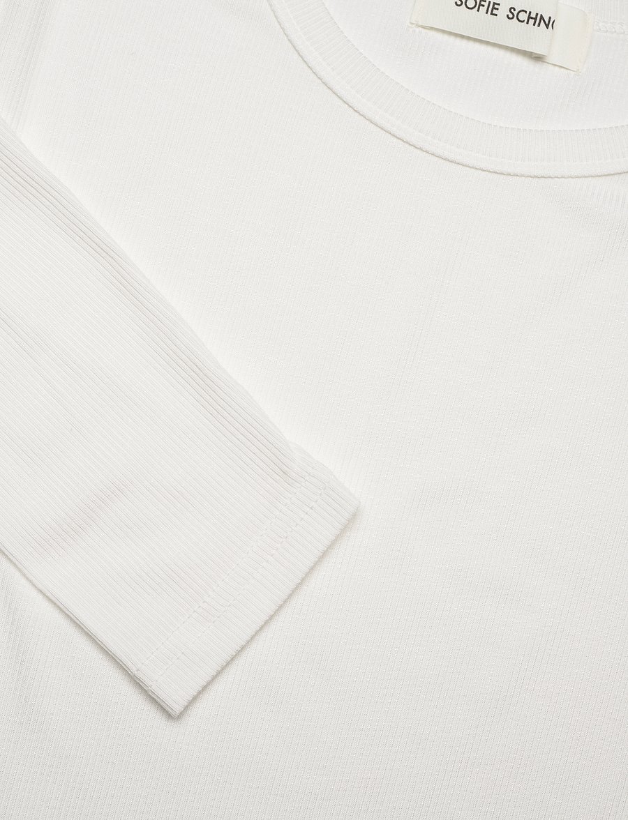 Sofie Schnoor - PETRICIASW T-SHIRT LONG SLEEVE - langärmlige tops - white - 4