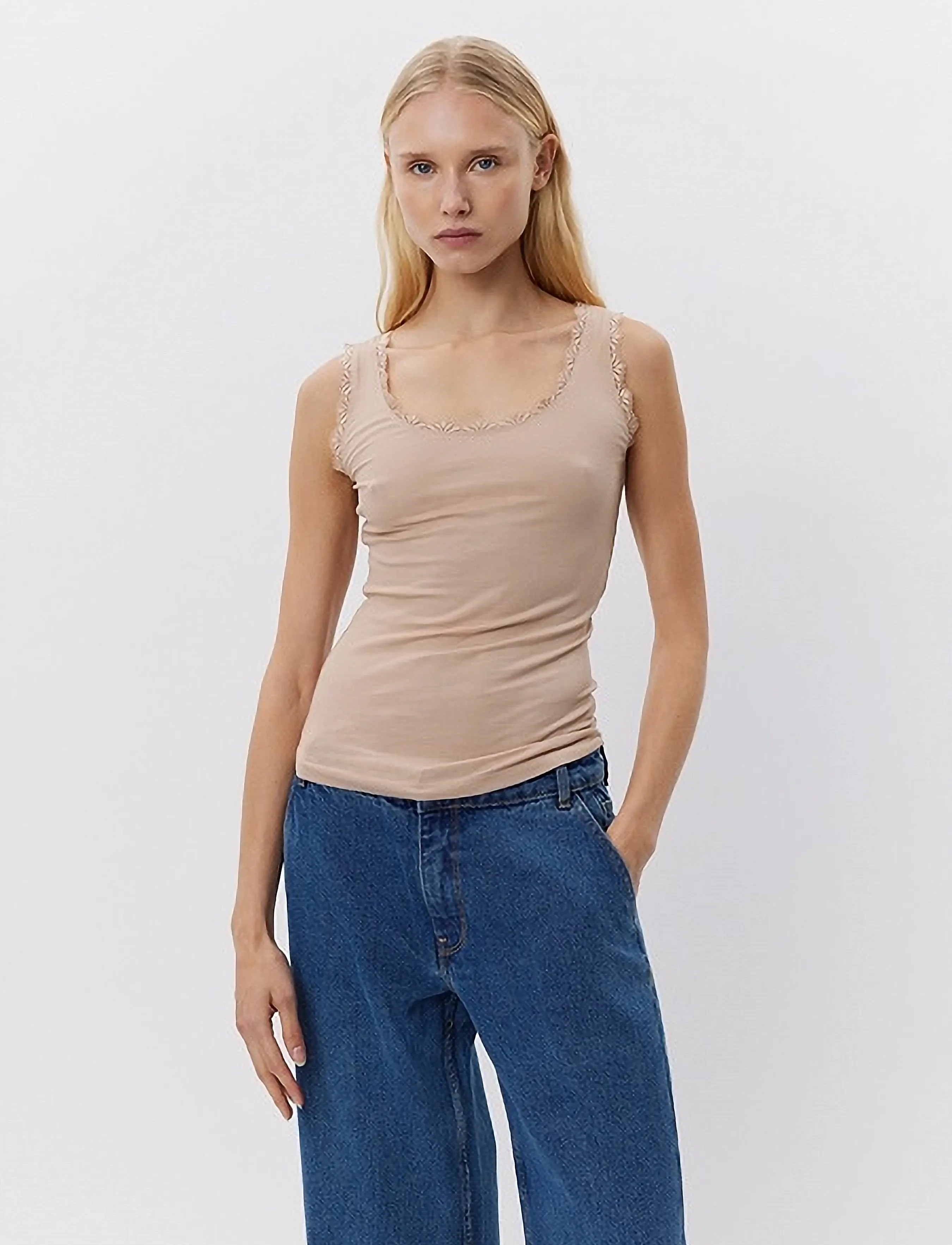 Sofie Schnoor - ULRIKKESW TOP - Ärmellose tops - beige - 3