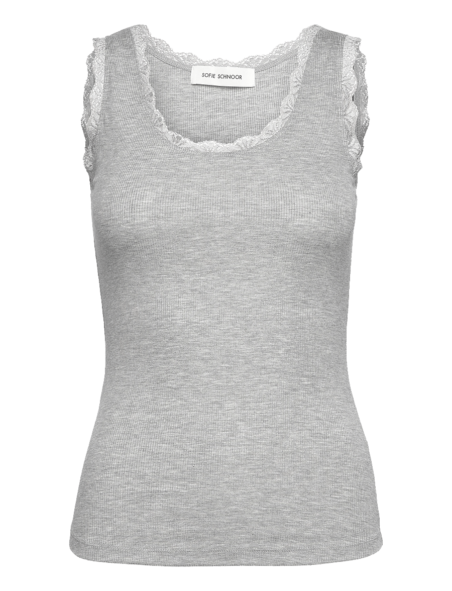 Sofie Schnoor - ULRIKKESW TOP - tanktops - grey mel - 1