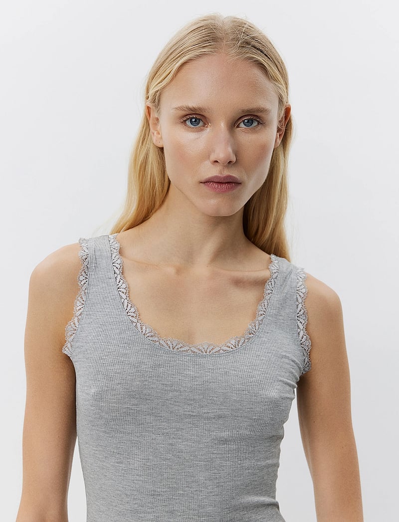 Sofie Schnoor - ULRIKKESW TOP - sleeveless tops - grey mel - 3