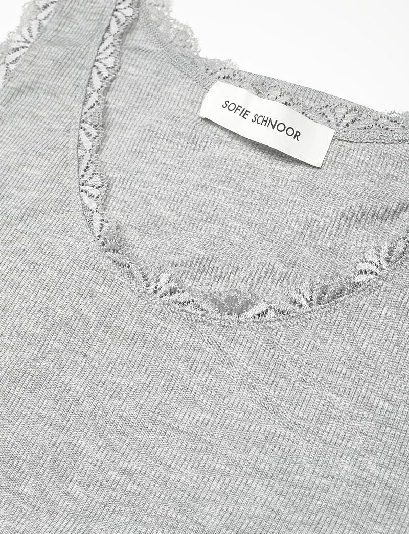Sofie Schnoor - ULRIKKESW TOP - sleeveless tops - grey mel - 4