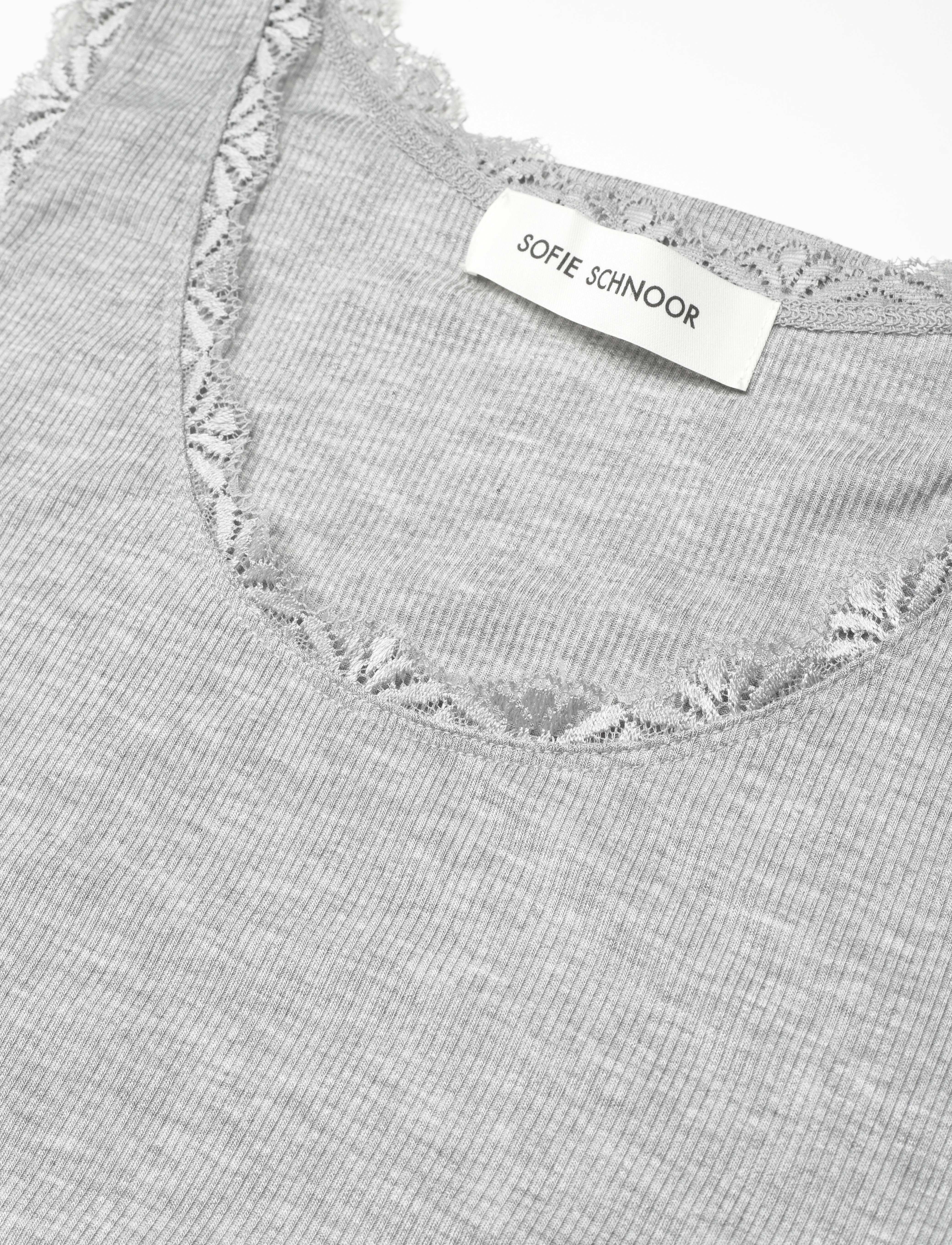 Sofie Schnoor - ULRIKKESW TOP - tanktops - grey mel - 4